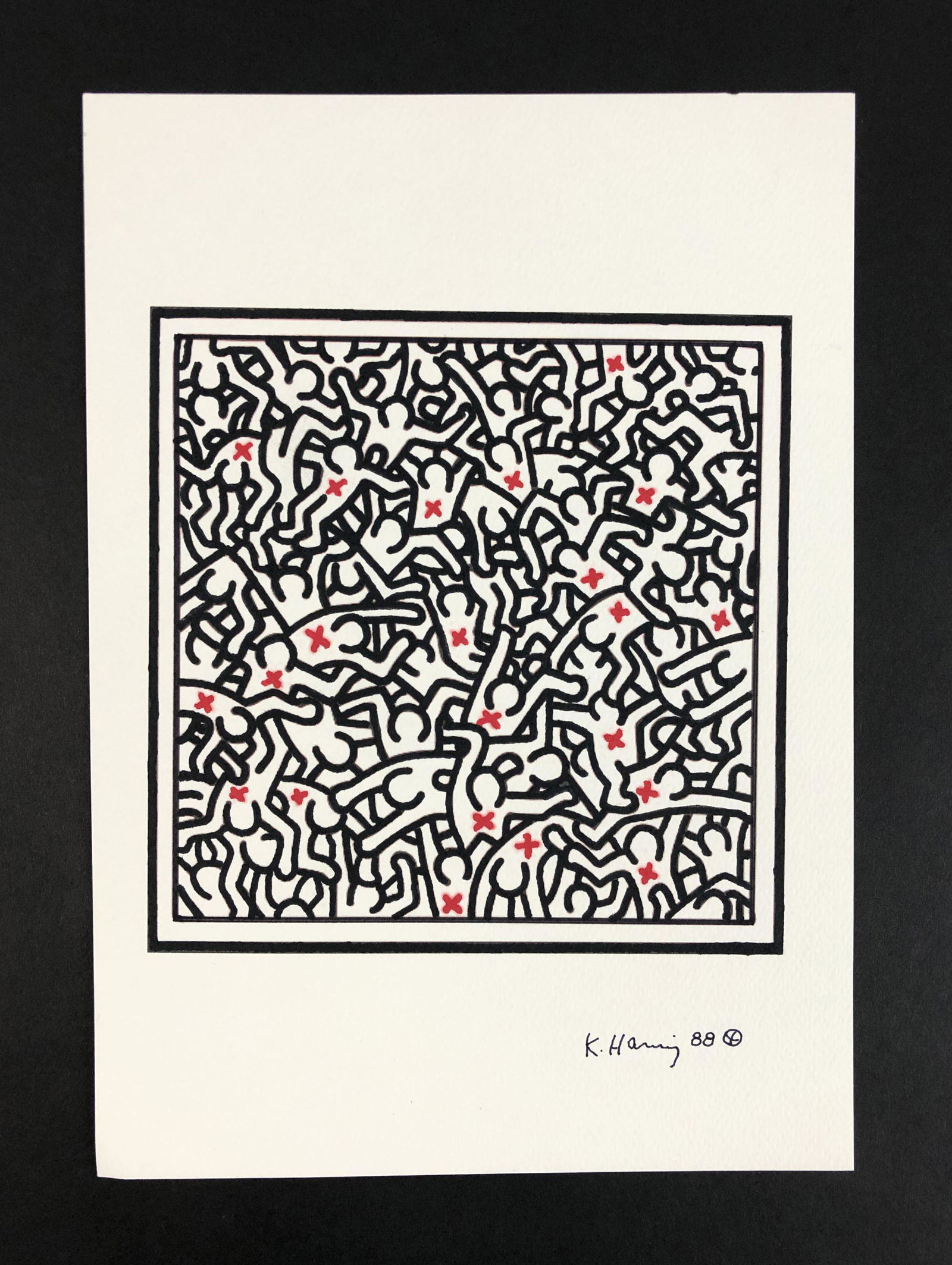 Keith Haring (American, 1958-1990) - Ink on Paper (1 of 4)