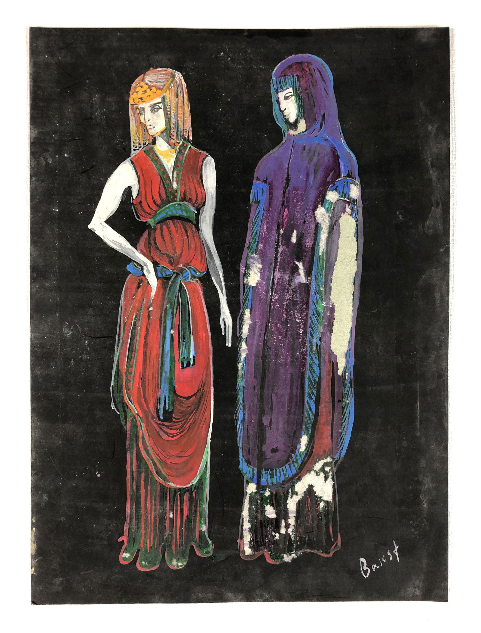 Leon Bakst (Russian, 1866-1924) - Gouache on Paper (1 of 5)