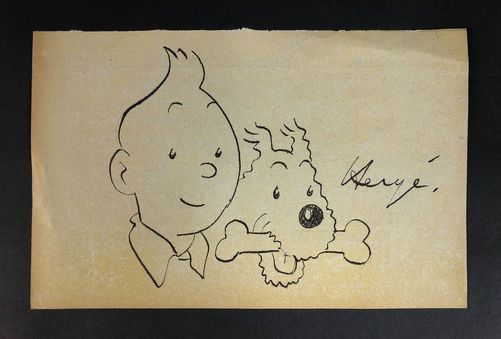 Georges Prosper "Herge" Remi (Belgian, 1907-1983) - Ink (1 of 4)