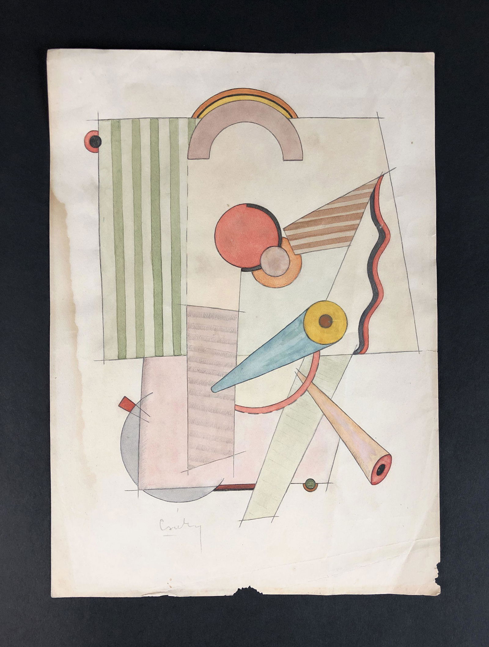 Joseph Csaky (Hungarian, 1888-1971) - Mixed Media on (1 of 6)