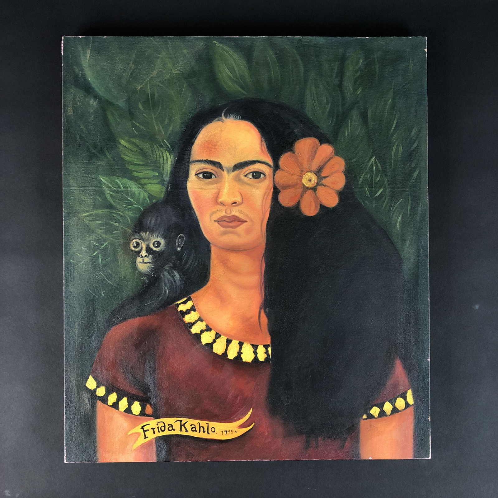 Frida Kahlo (Mexican, 1907 - 1954) Oil Painting (1 of 7)
