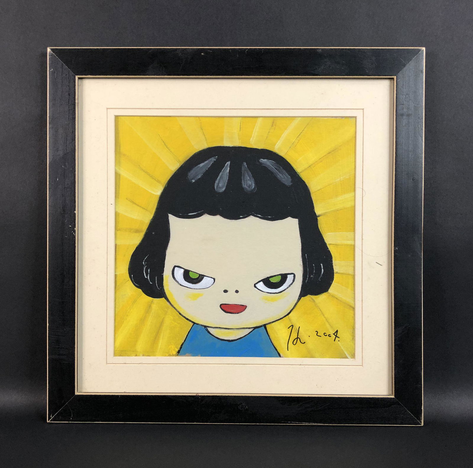 Yoshitomo Nara (Japanese, 1959 - ) Mixed Media Drawing (1 of 5)