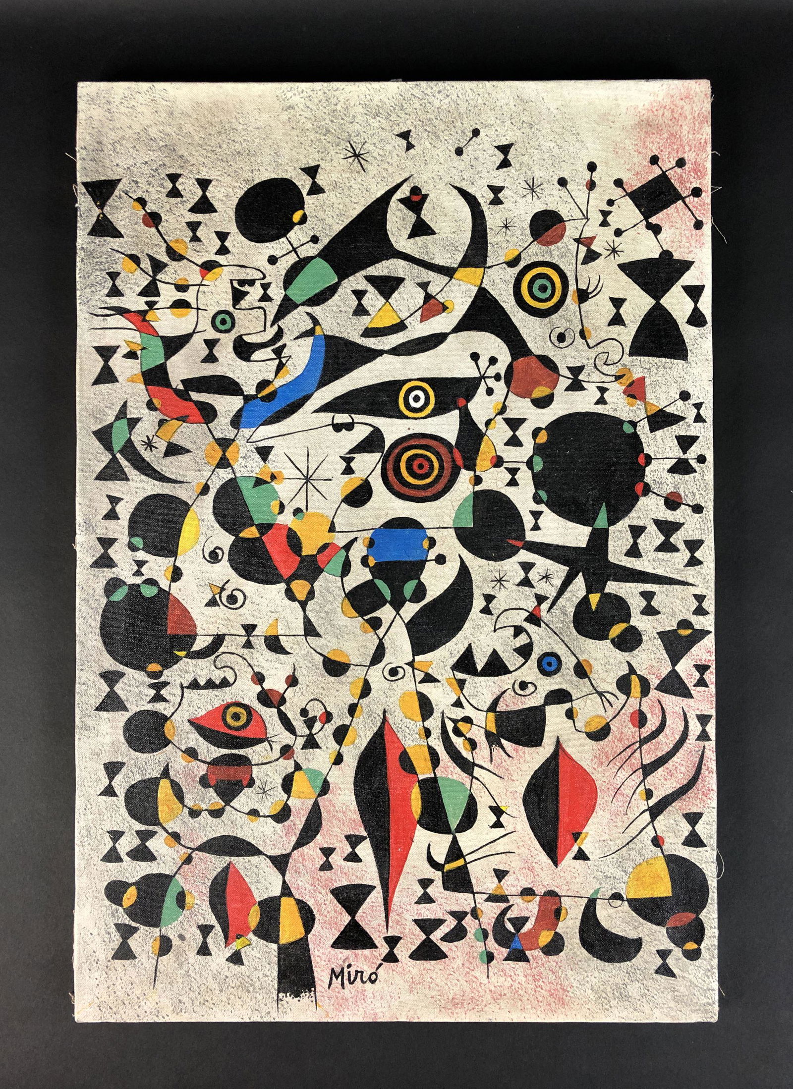 Joan Miro Oil on Canvas (1 of 5)