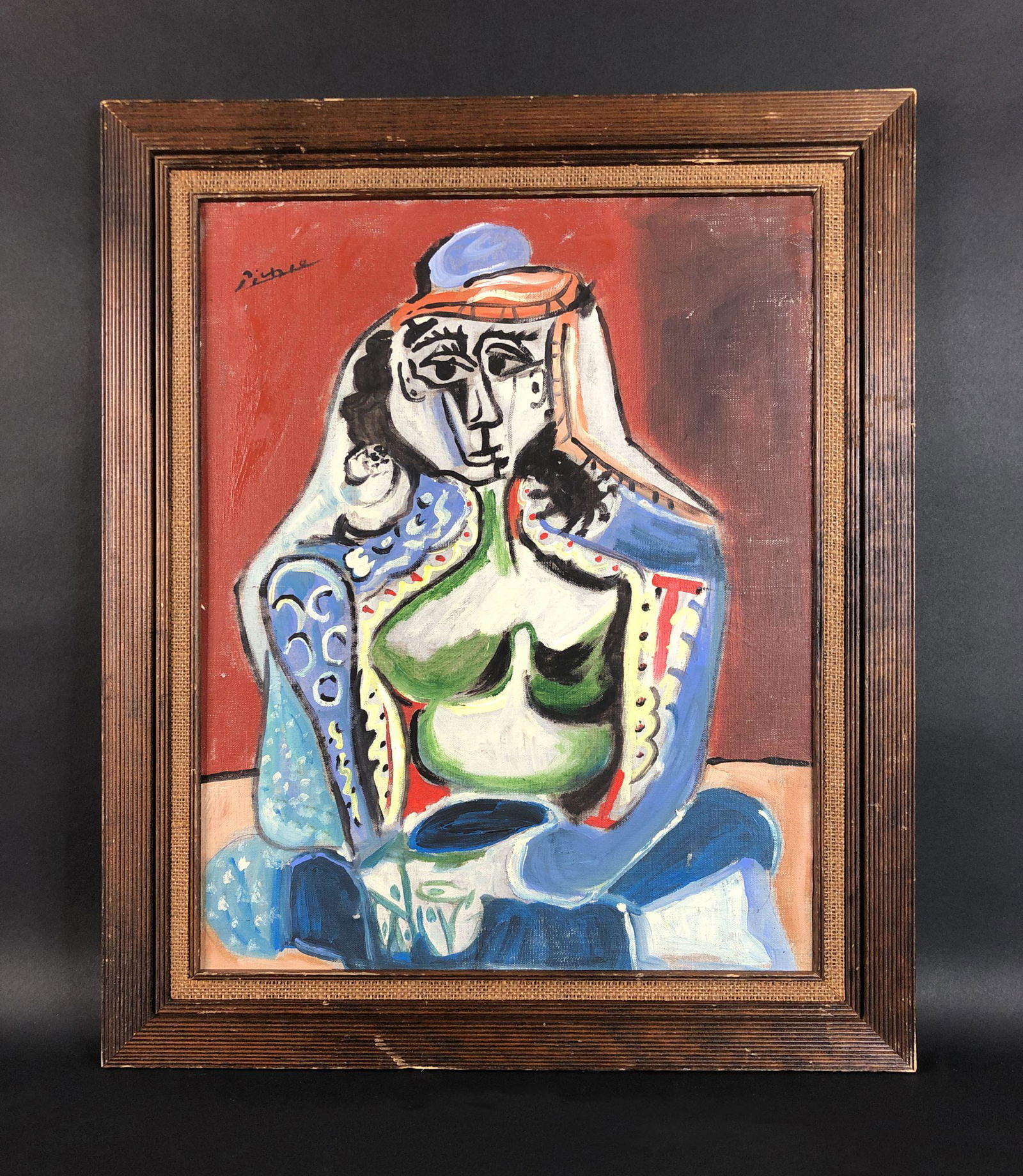 Pablo Picasso (Spanish, 1881-1973) - Oil on Canvas (1 of 6)