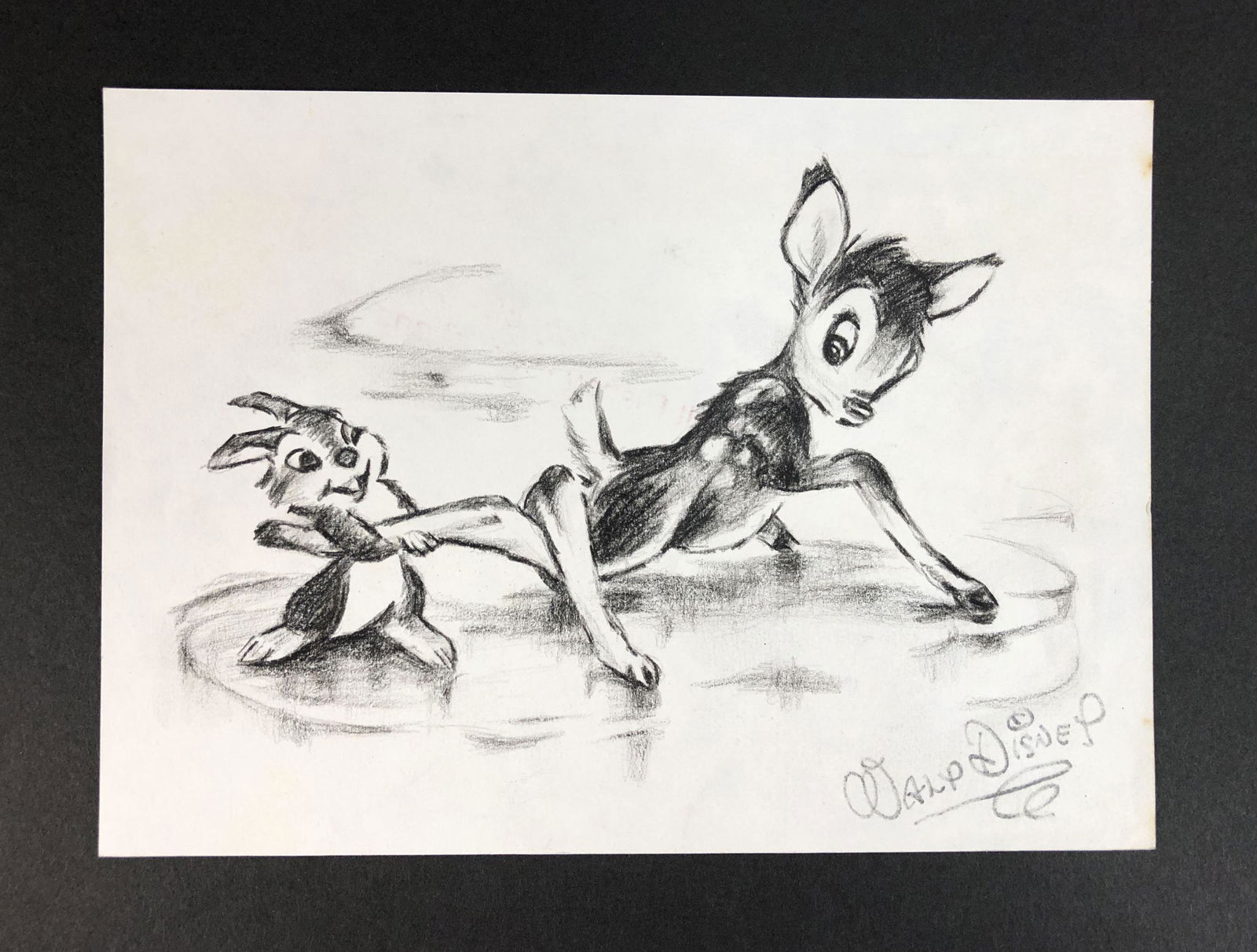Walt Disney (American, 1901 - 1966) - Graphite Drawing (1 of 4)