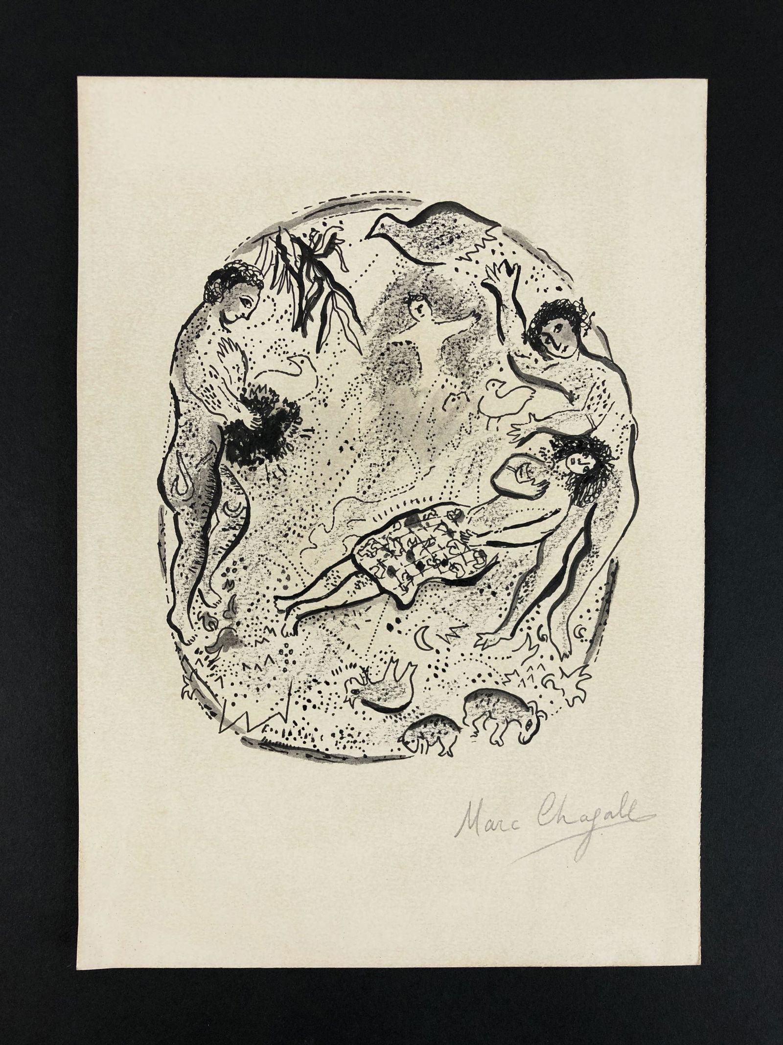 Marc Chagall (French, 1887-1985) - Ink on Paper (1 of 4)