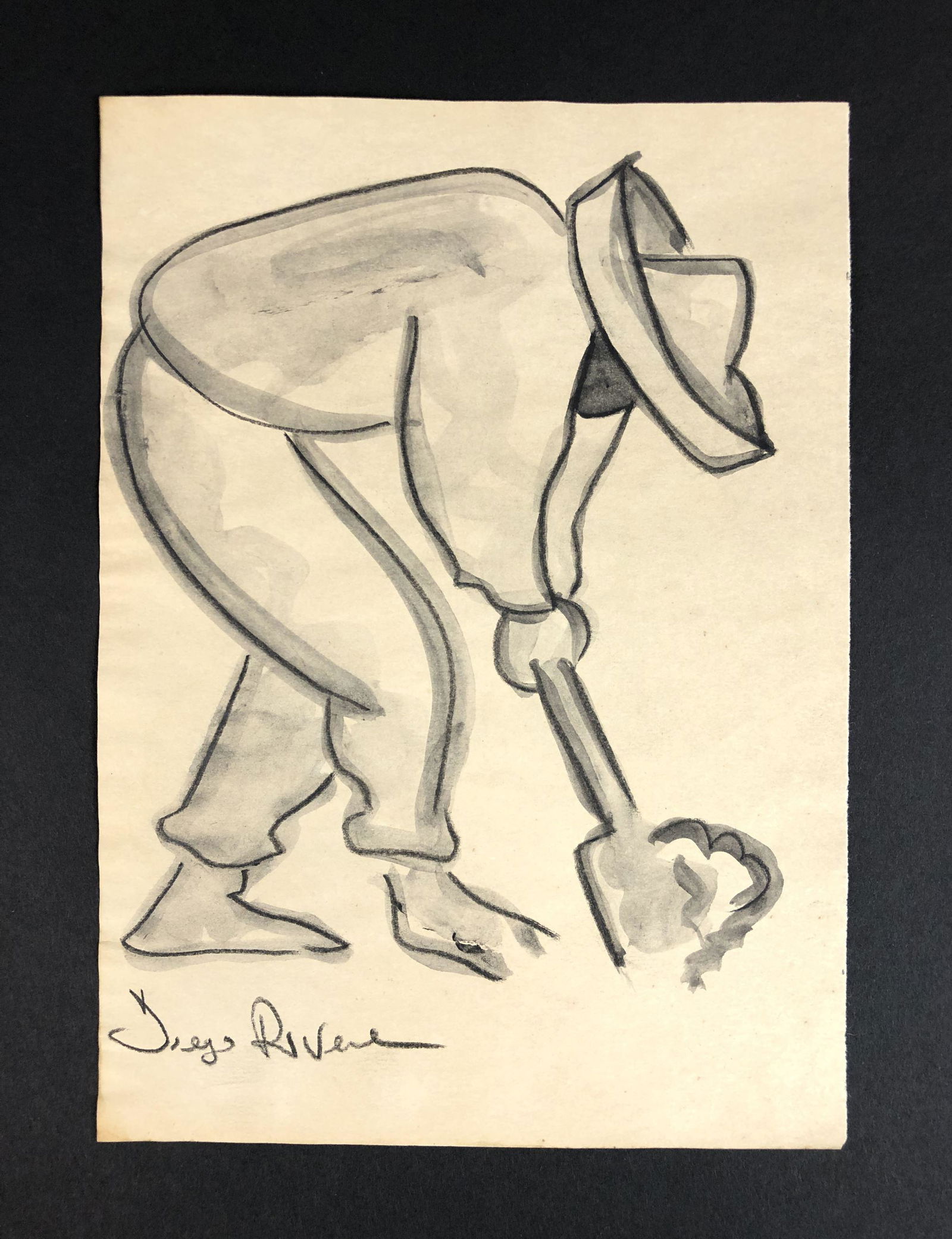 Diego Rivera (Mexican,1886-1957) - Watercolor on Paper (1 of 4)