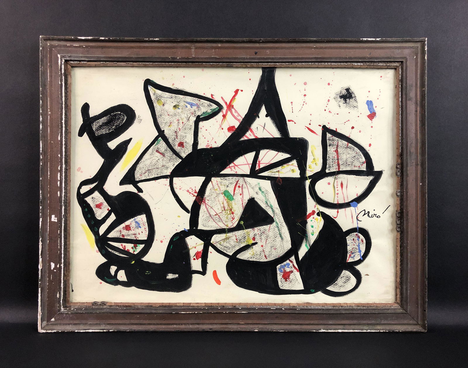 Joan Miro (Spanish, 1893-1983) - Mixed Media on Paper (1 of 6)