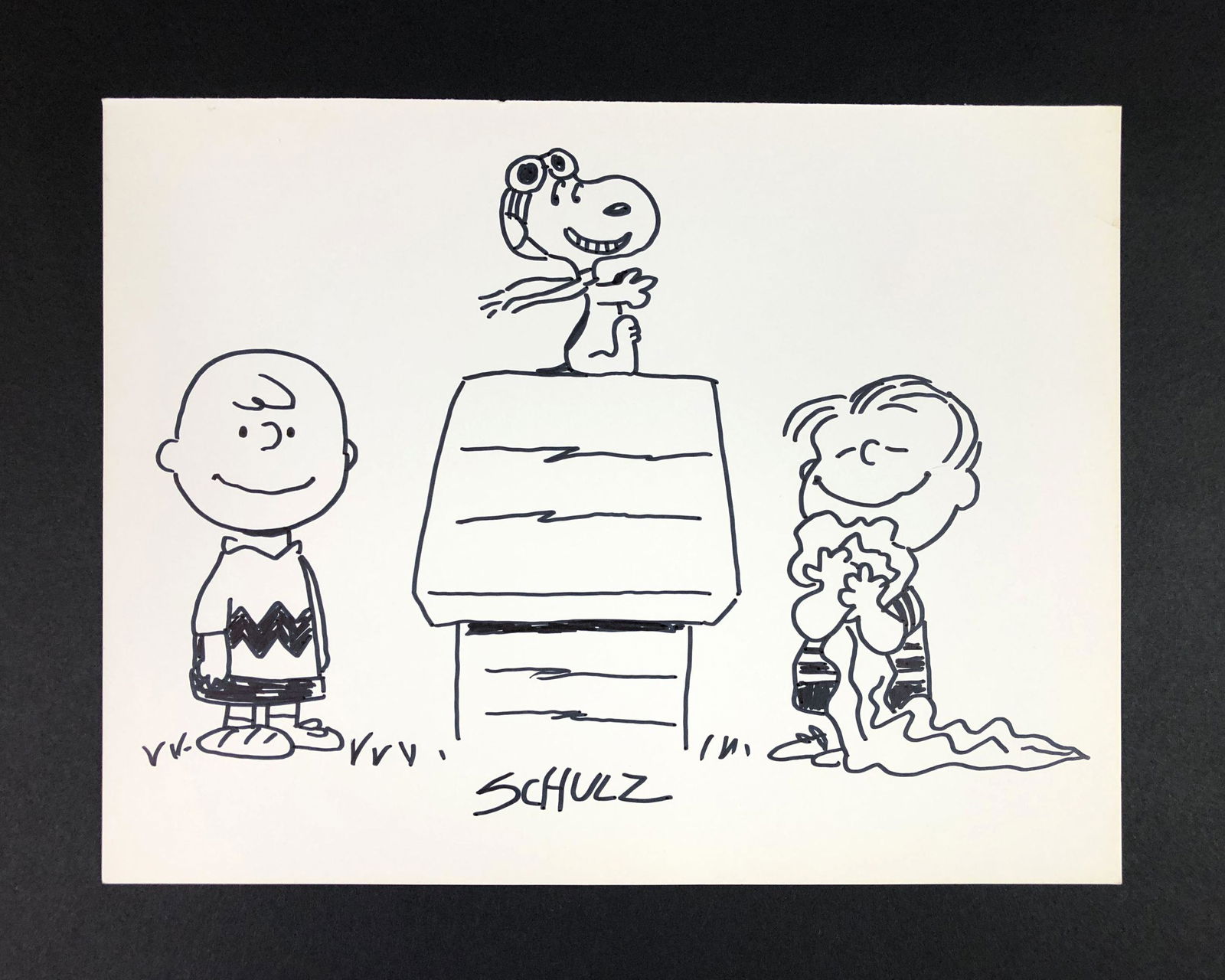Charles Schulz (American, 1922-2000) - Ink on Paper (1 of 3)