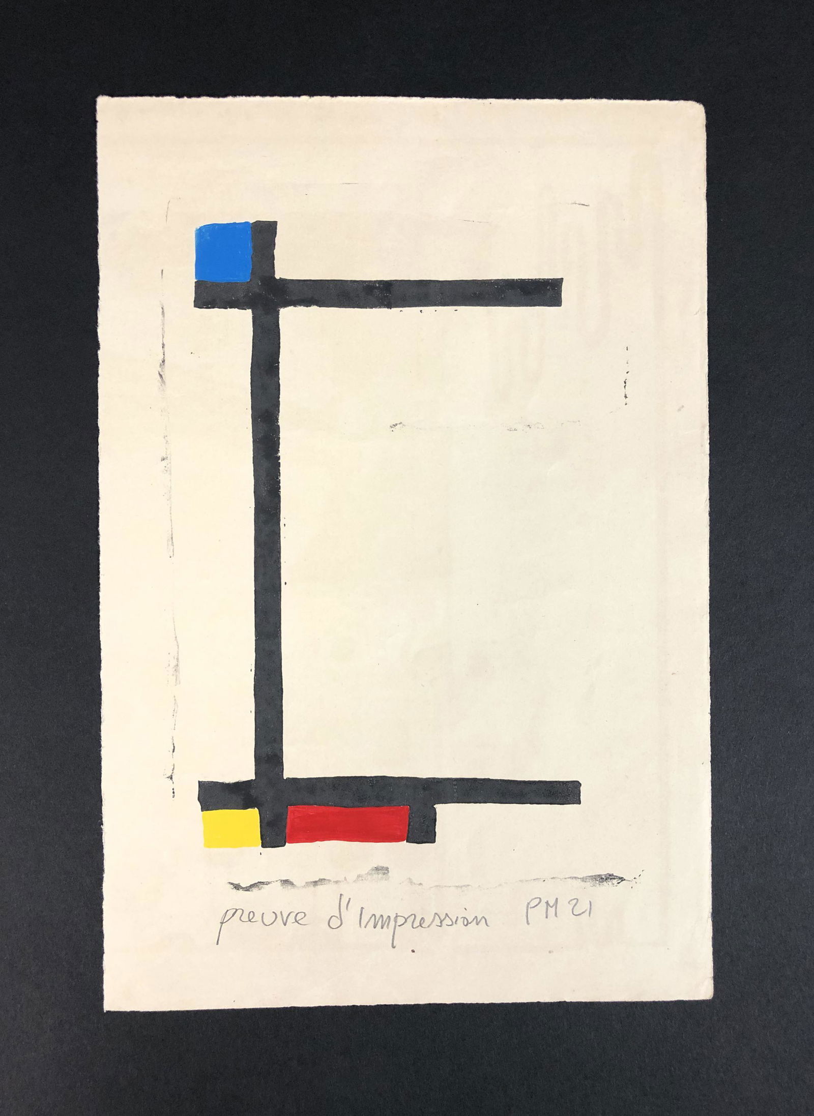 Piet Mondrian (Dutch, 1872-1944) - Mixed Media Drawing (1 of 5)