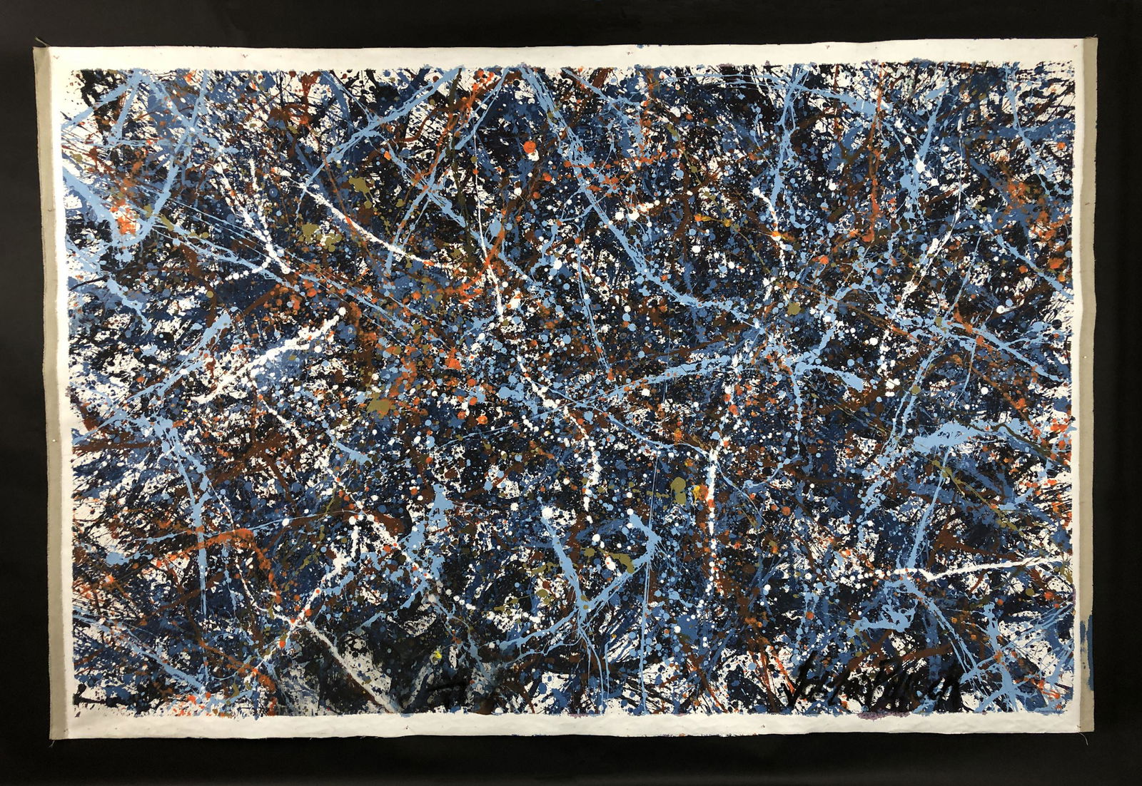 Jackson Pollock (American, 1912-1956)  Acrylic Painting (1 of 7)