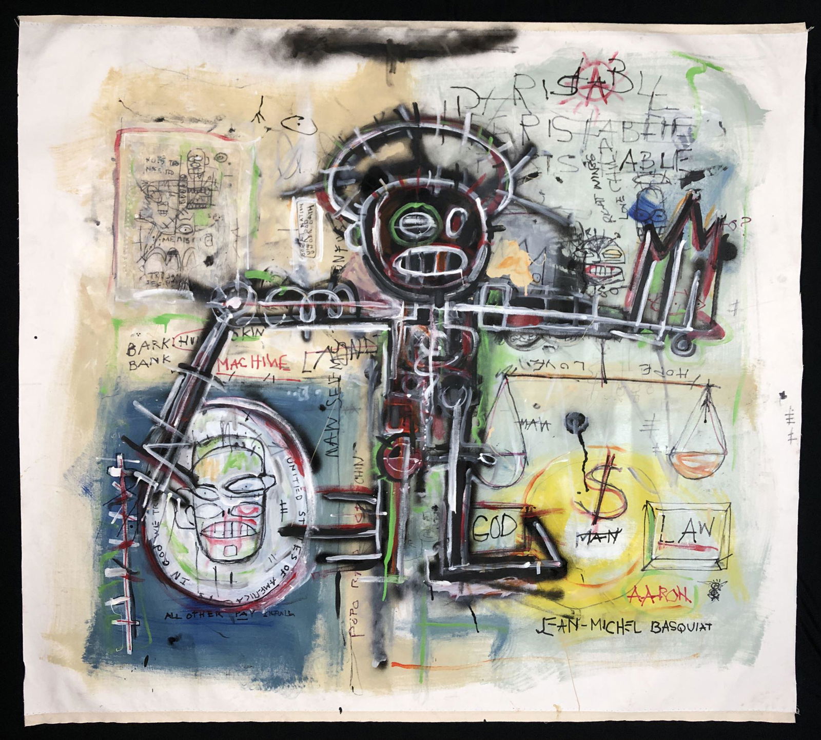 Jean-Michel Basquiat (1960 - 1988) -- Acrylic Painting (1 of 8)