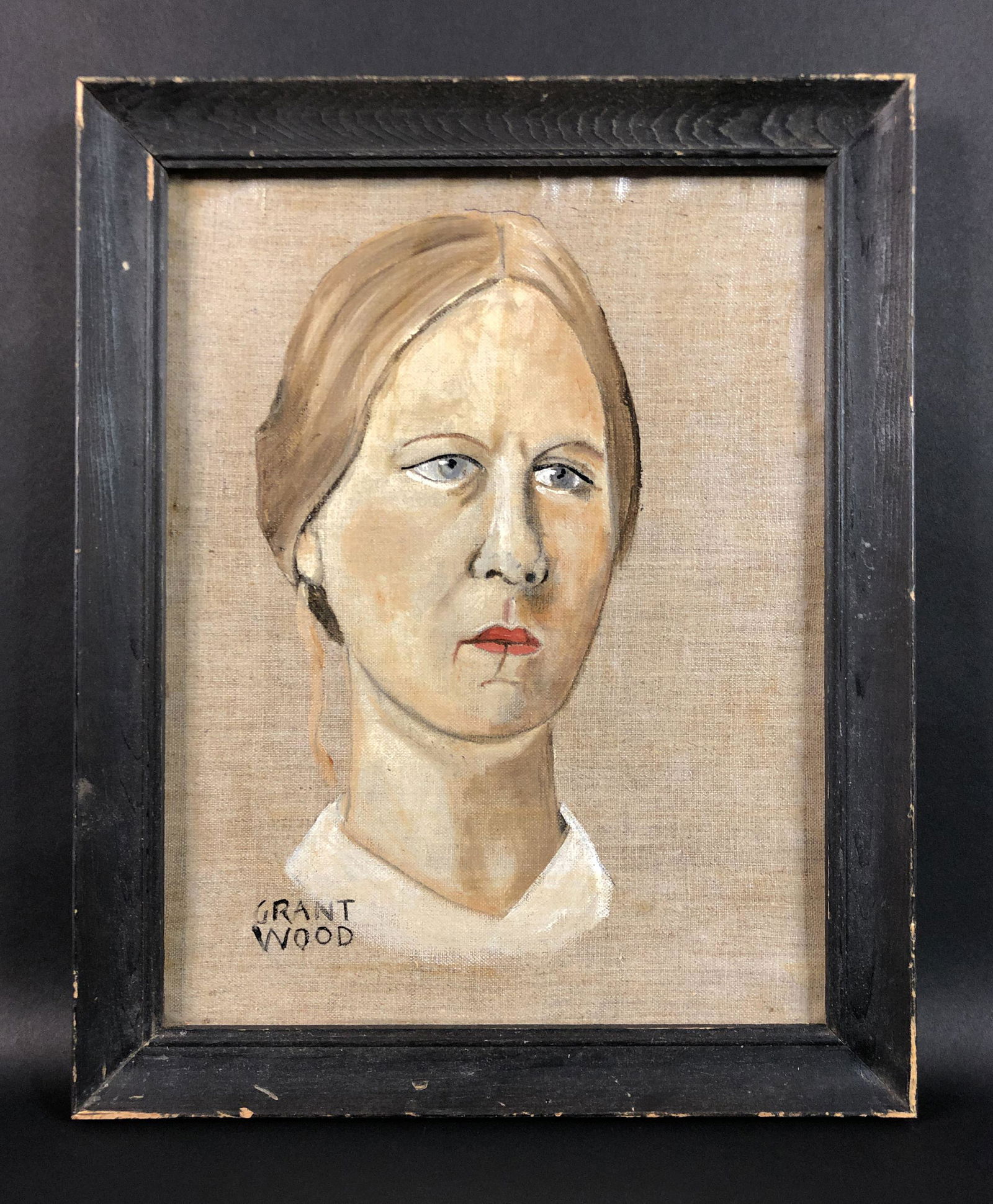 Grant Wood (American, 1891-1942) - Oil on Canvas (1 of 6)