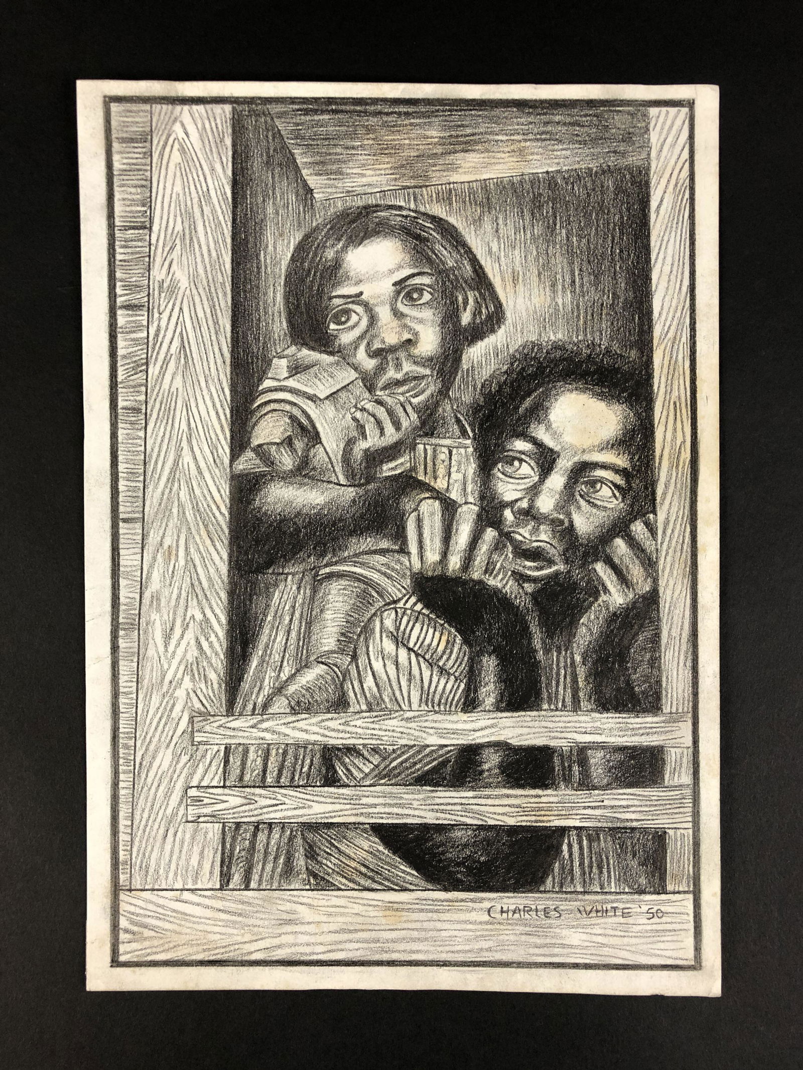 Charles White (American, 1918-1979) - Graphite on Paper (1 of 5)