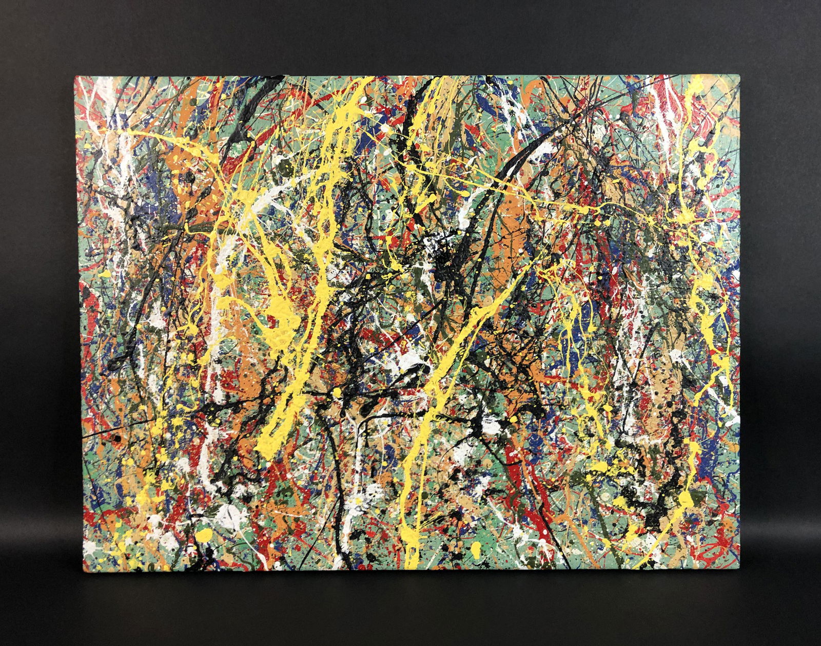 Jackson Pollock (American, 1912-1956) - Acrylic on (1 of 7)