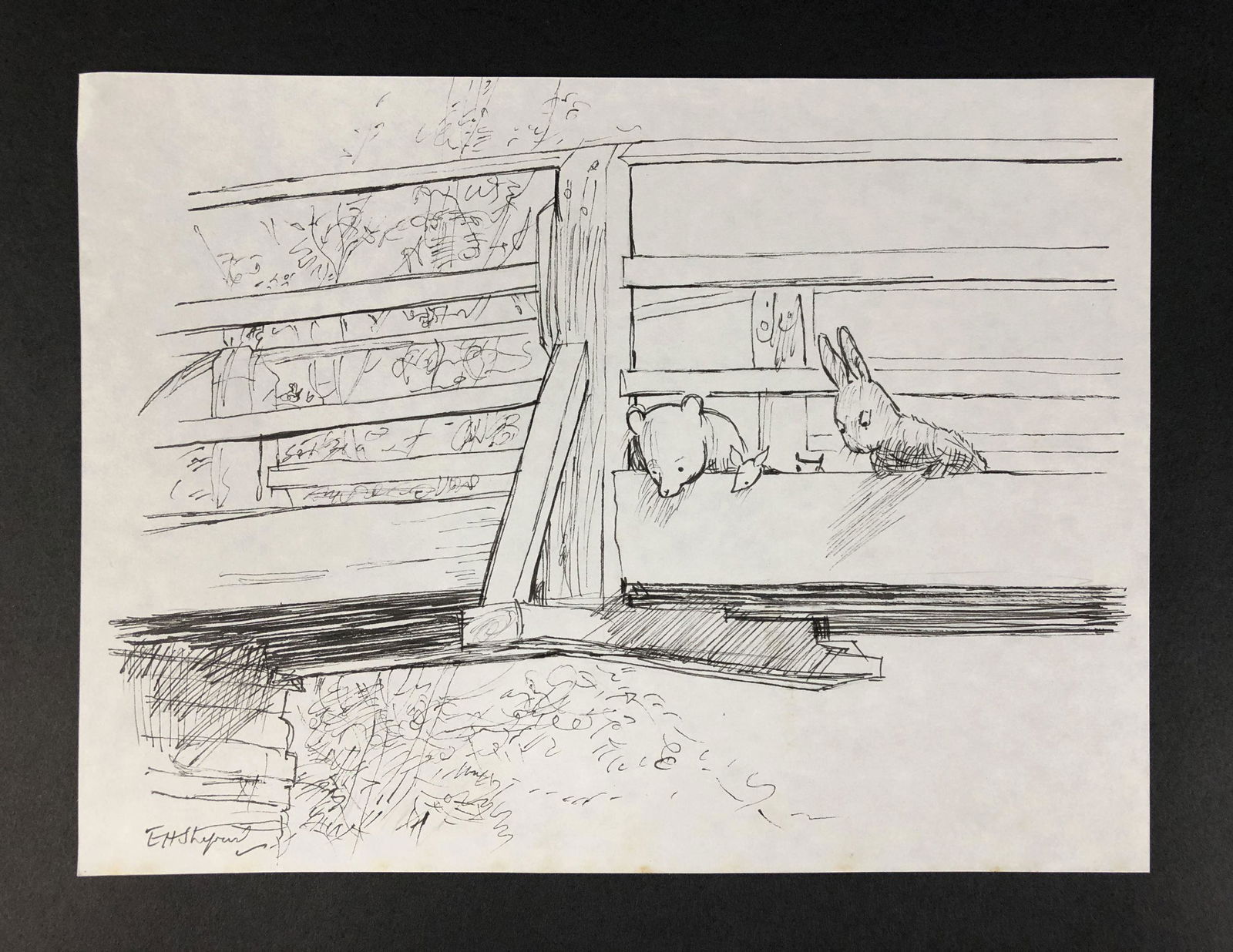 E.H. Shepard (English, 1879-1976) - Ink on Paper (1 of 5)