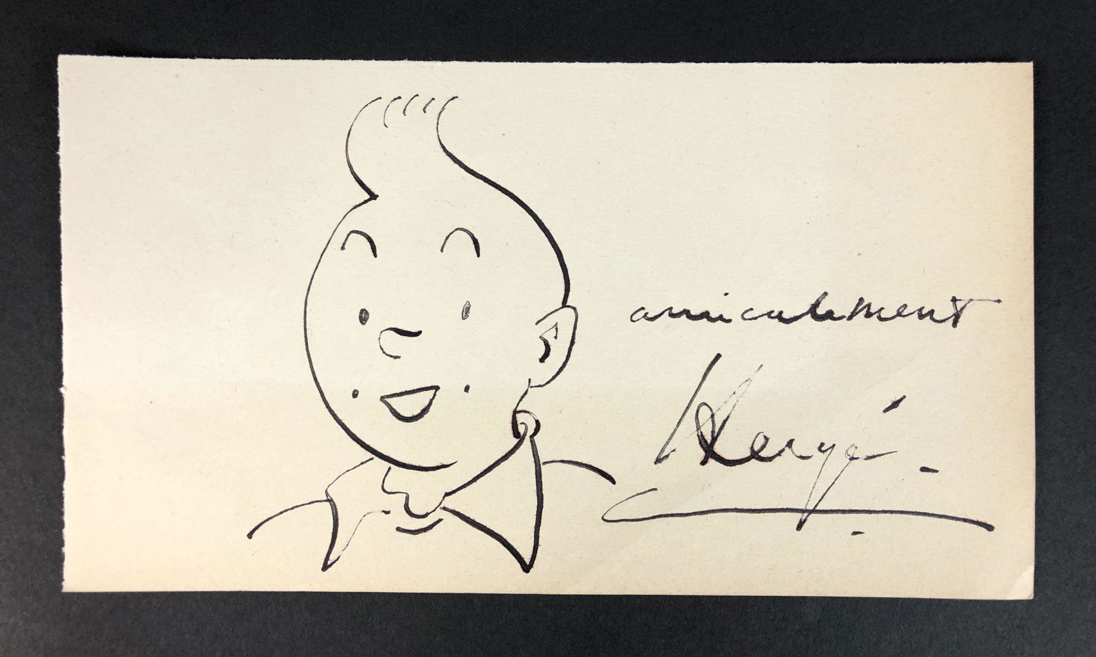Georges Prosper "Herge" Remi (Belgian, 1907-1983) - Ink (1 of 3)