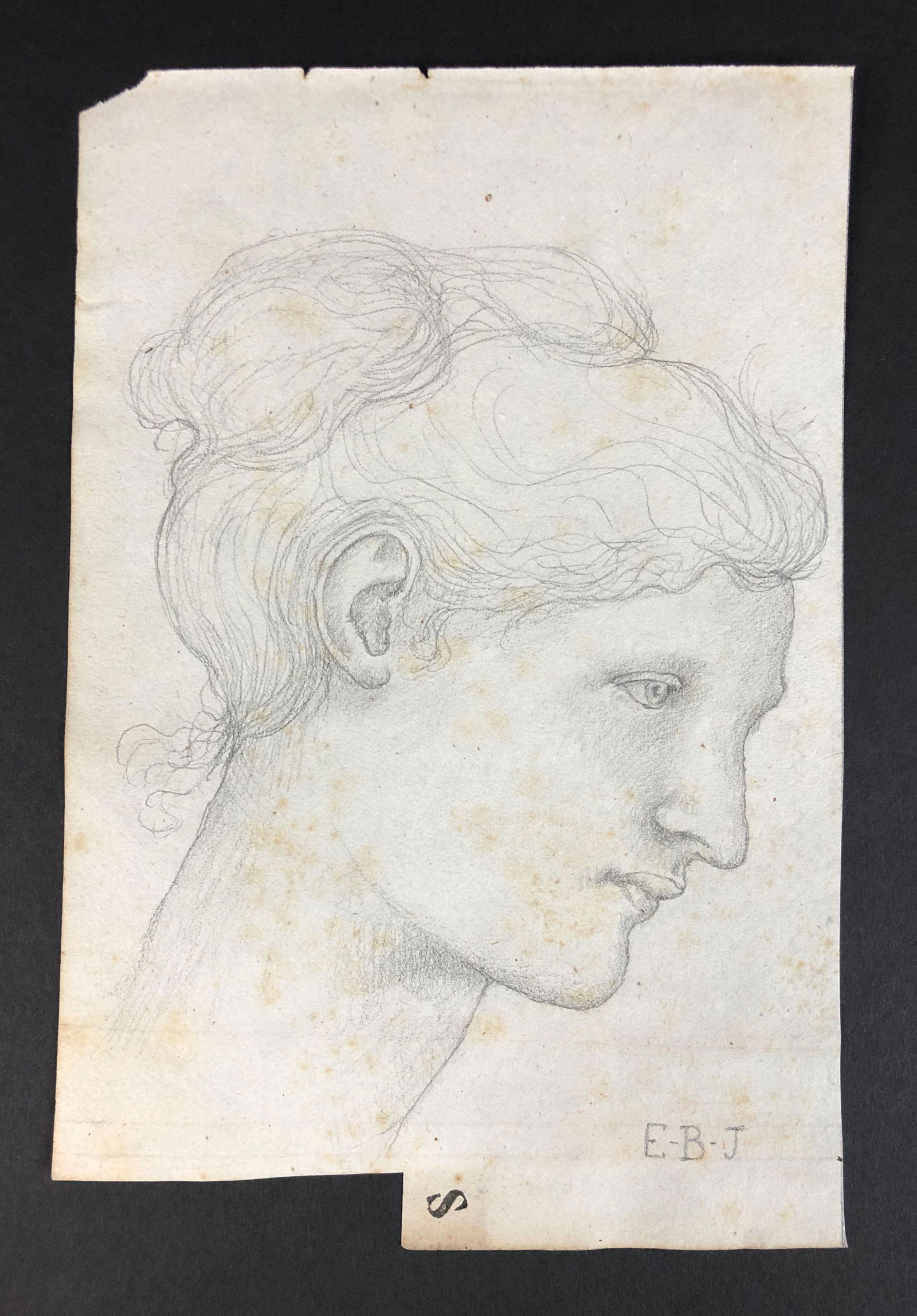 Edward Burne-Jones (British, 1833-1898) - Graphite on (1 of 4)