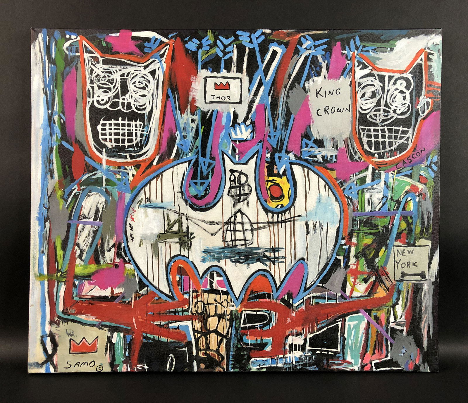 Jean-Michel Basquiat (1960-1988) -- Acrylic on Canvas (1 of 6)