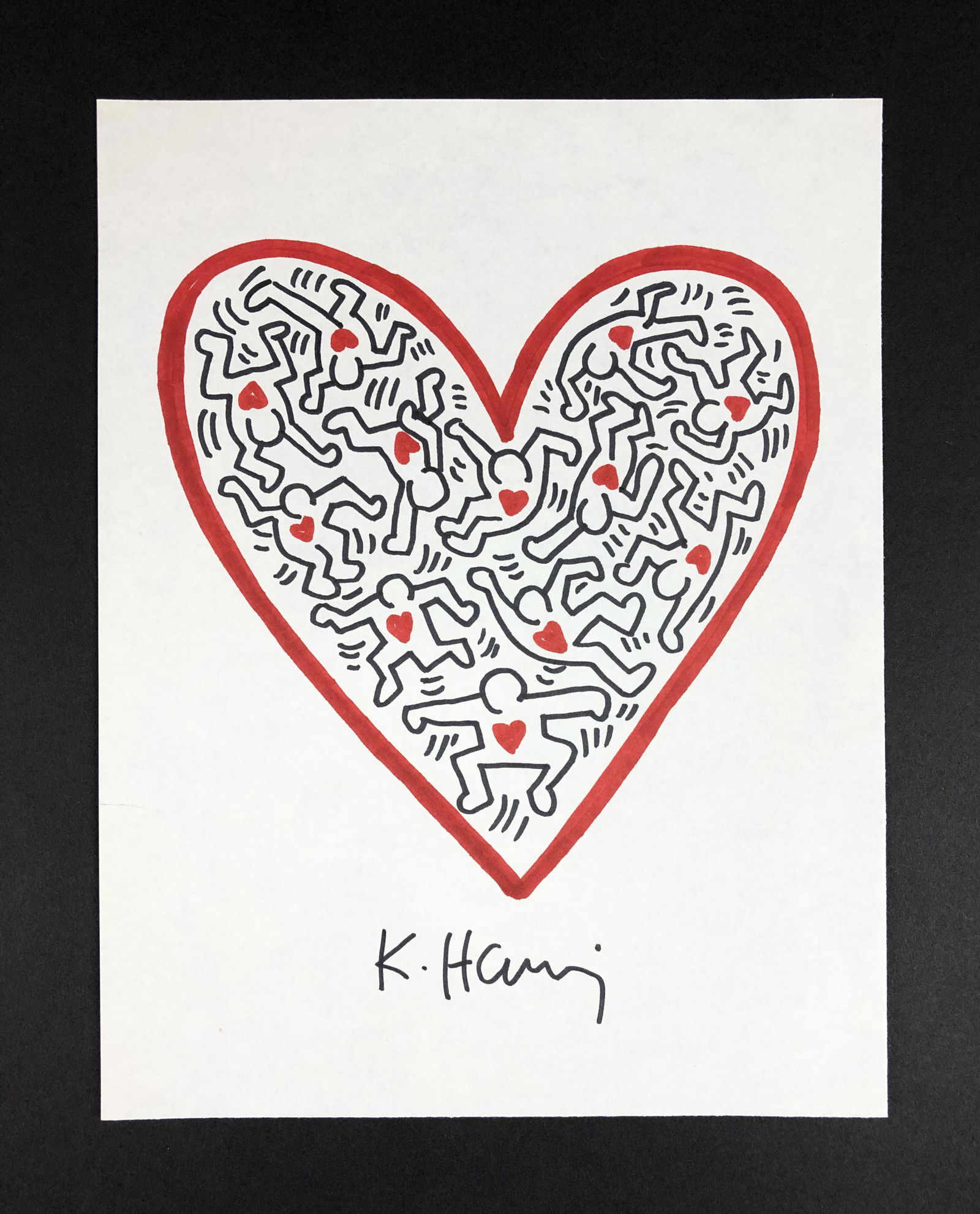 Keith Haring (American, 1958 -1990) - Mixed Media (1 of 4)
