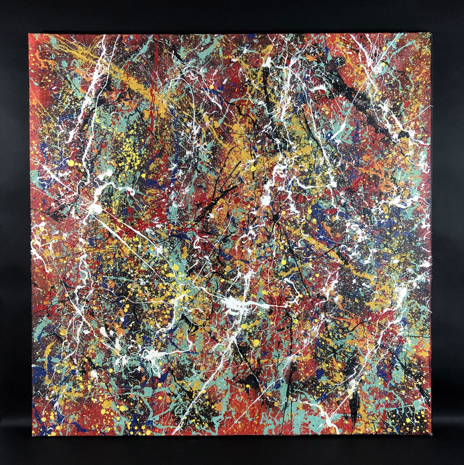 Jackson Pollock (American, 1912-1956) Acrylic Painting (1 of 5)