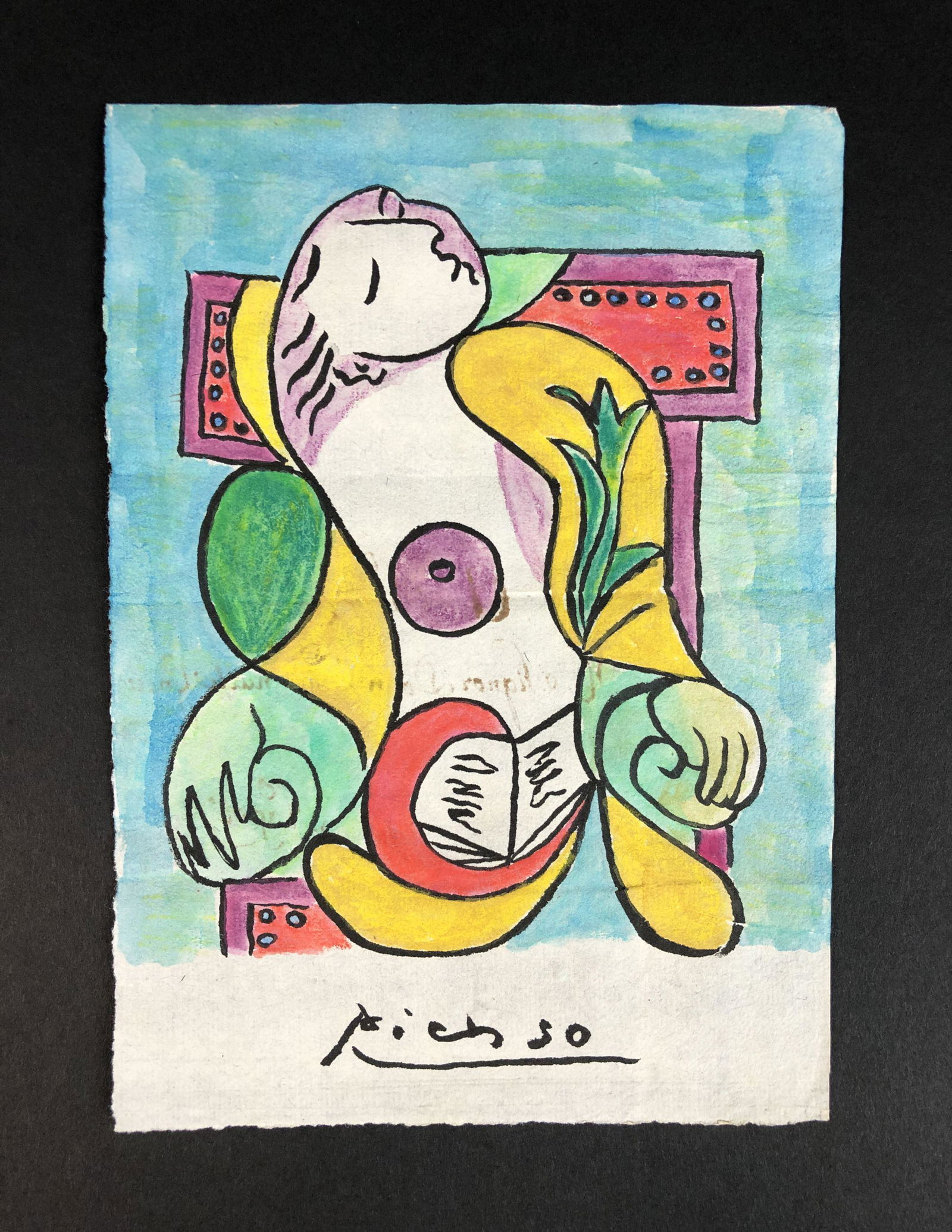 Pablo Picasso (Spanish, 1881-1973) - Watercolor (1 of 5)