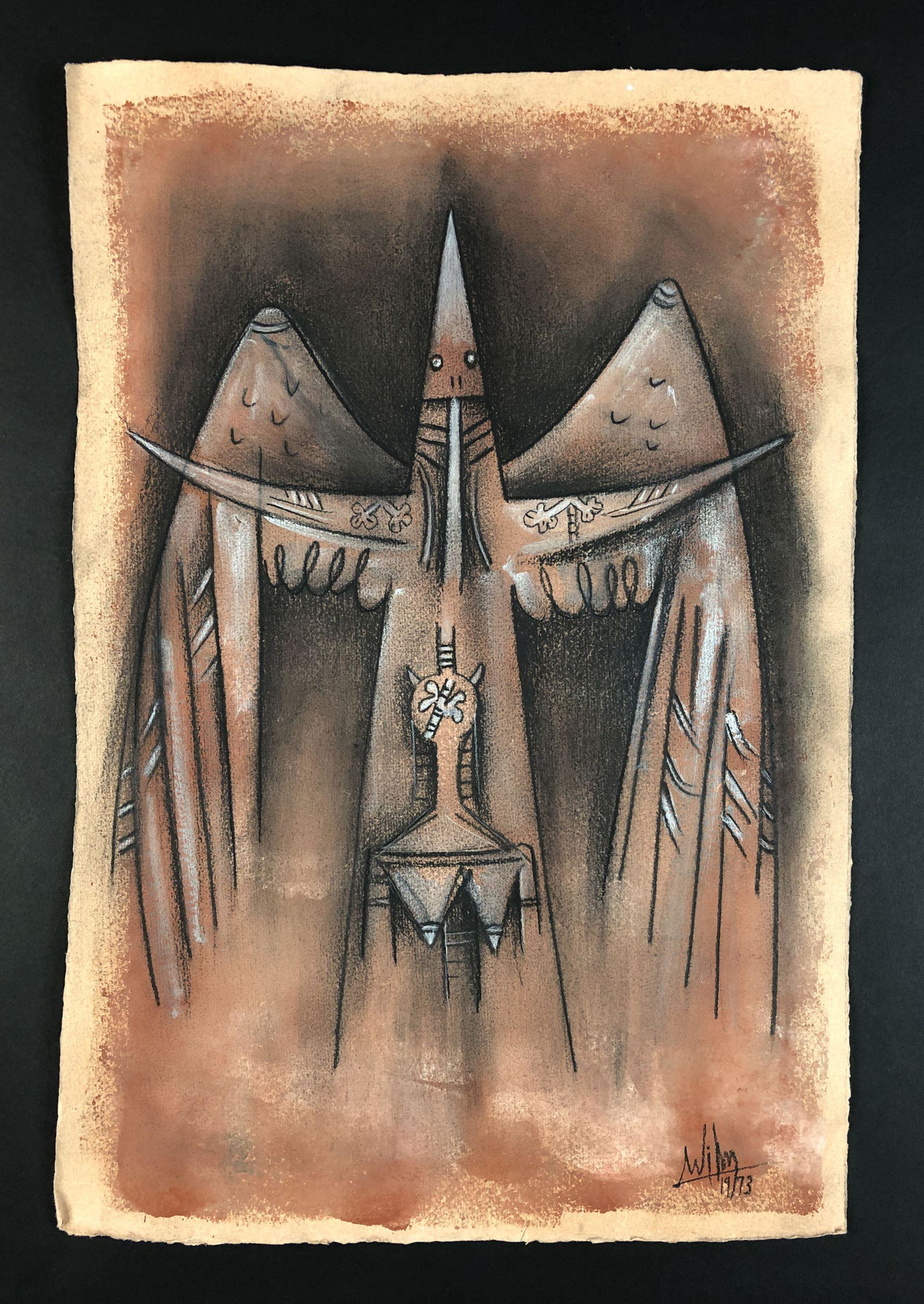 Wilfredo Lam (Cuban, 1902-1982) - Mixed Media on Paper (1 of 5)