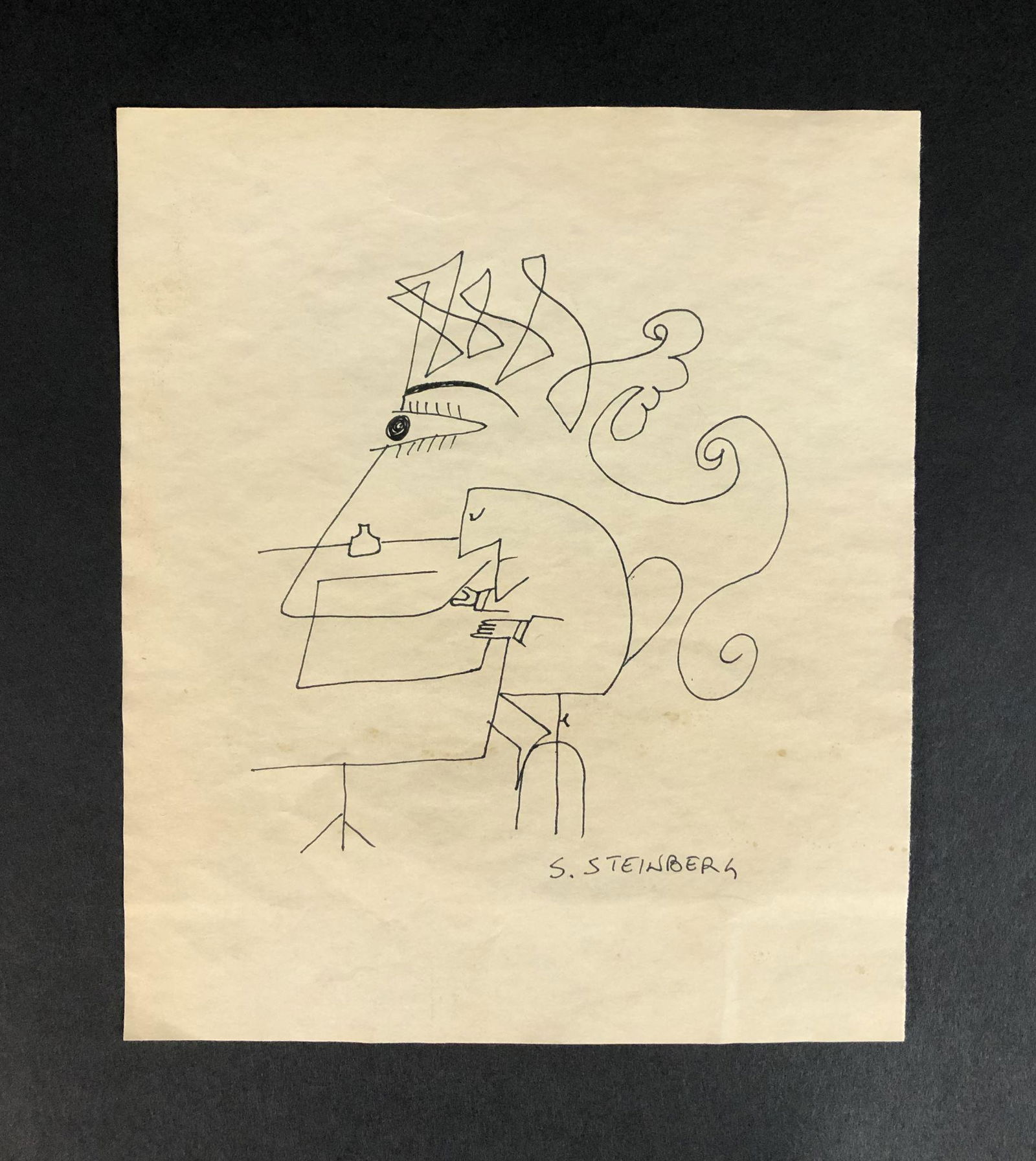 Saul Steinberg (Romanian, 1914-1999) - Ink on Paper (1 of 4)