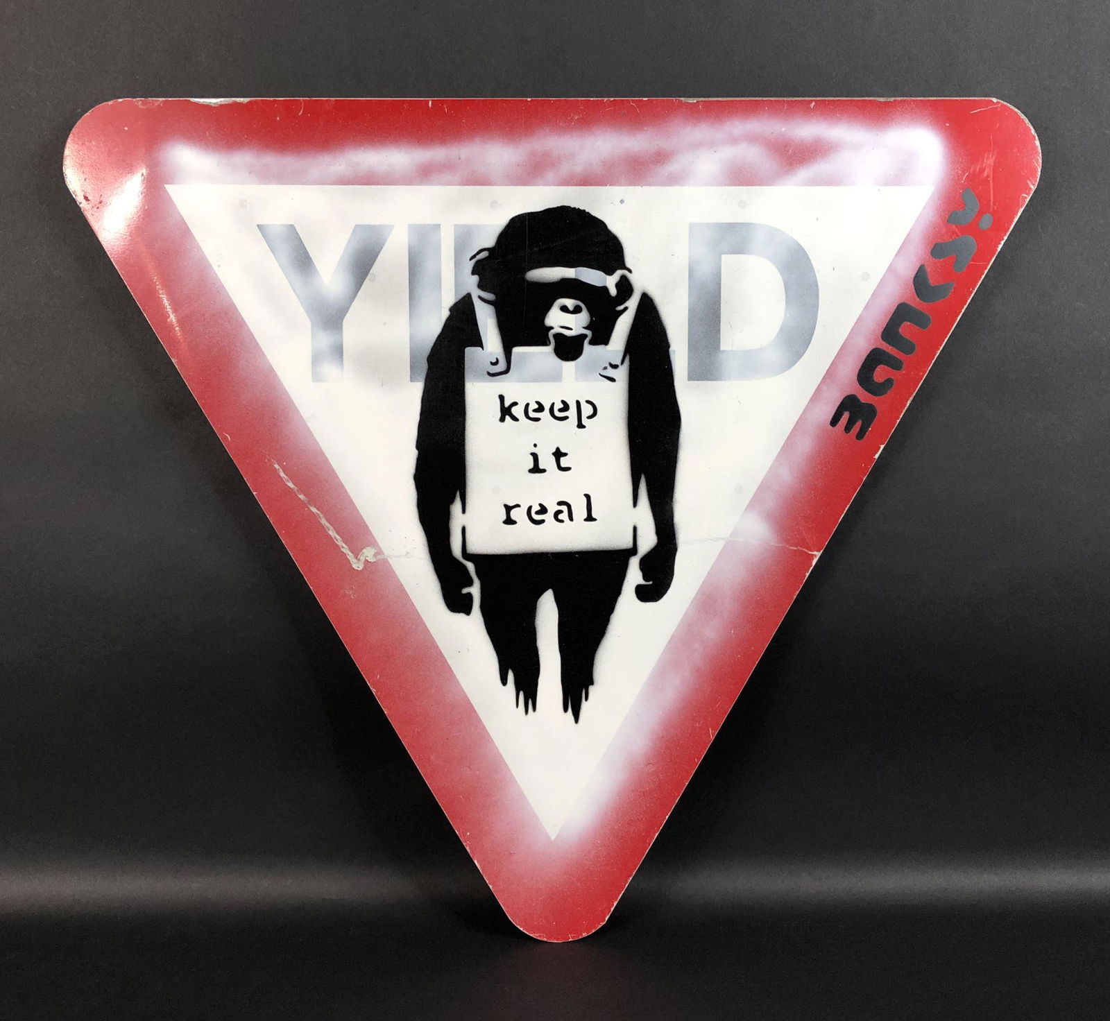 Banksy (British, 1974-) - Aerosol Stencil on Metal (1 of 7)