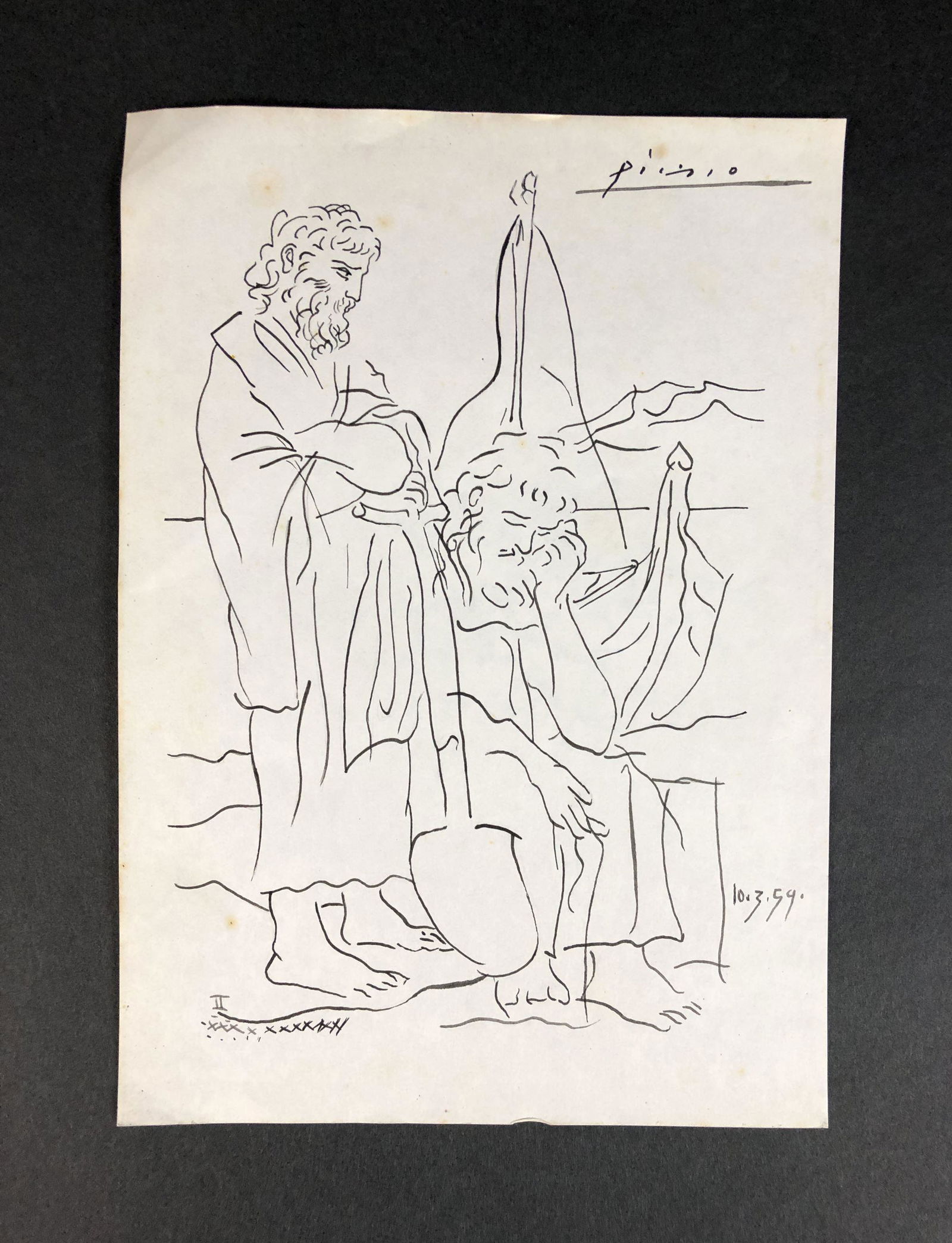 Pablo Picasso (Spanish, 1881-1973) - Ink on Paper (1 of 6)