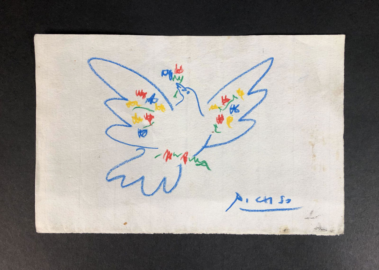 Pablo Picasso (Spanish, 1881-1973) - Colored Pencil on (1 of 5)