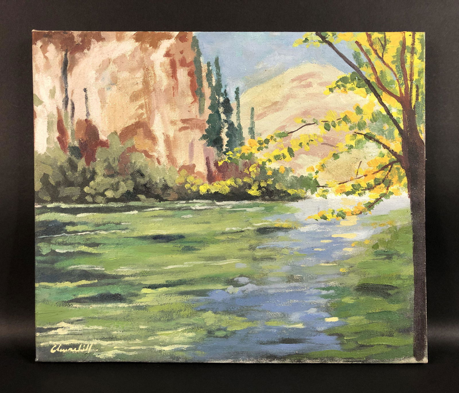 Winston Churchill (English, 1874-1965) - Oil on Canvas (1 of 7)