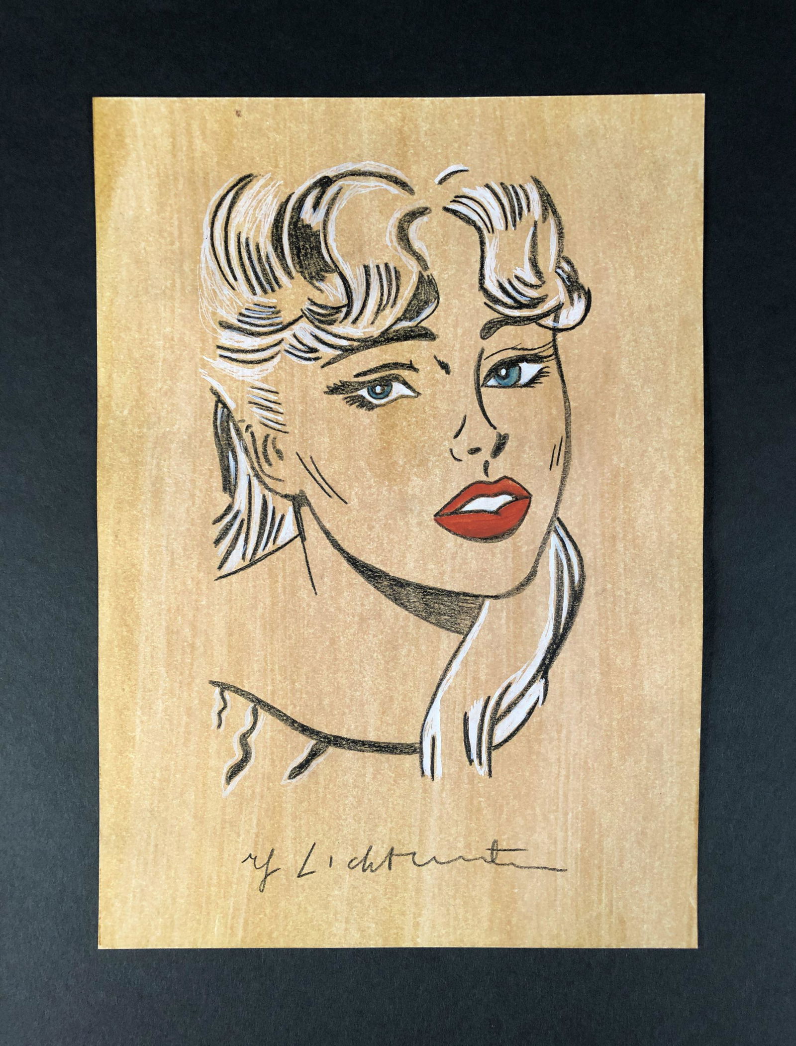 Roy Lichtenstein (American, 1923-1997) - Colored Pencil (1 of 5)