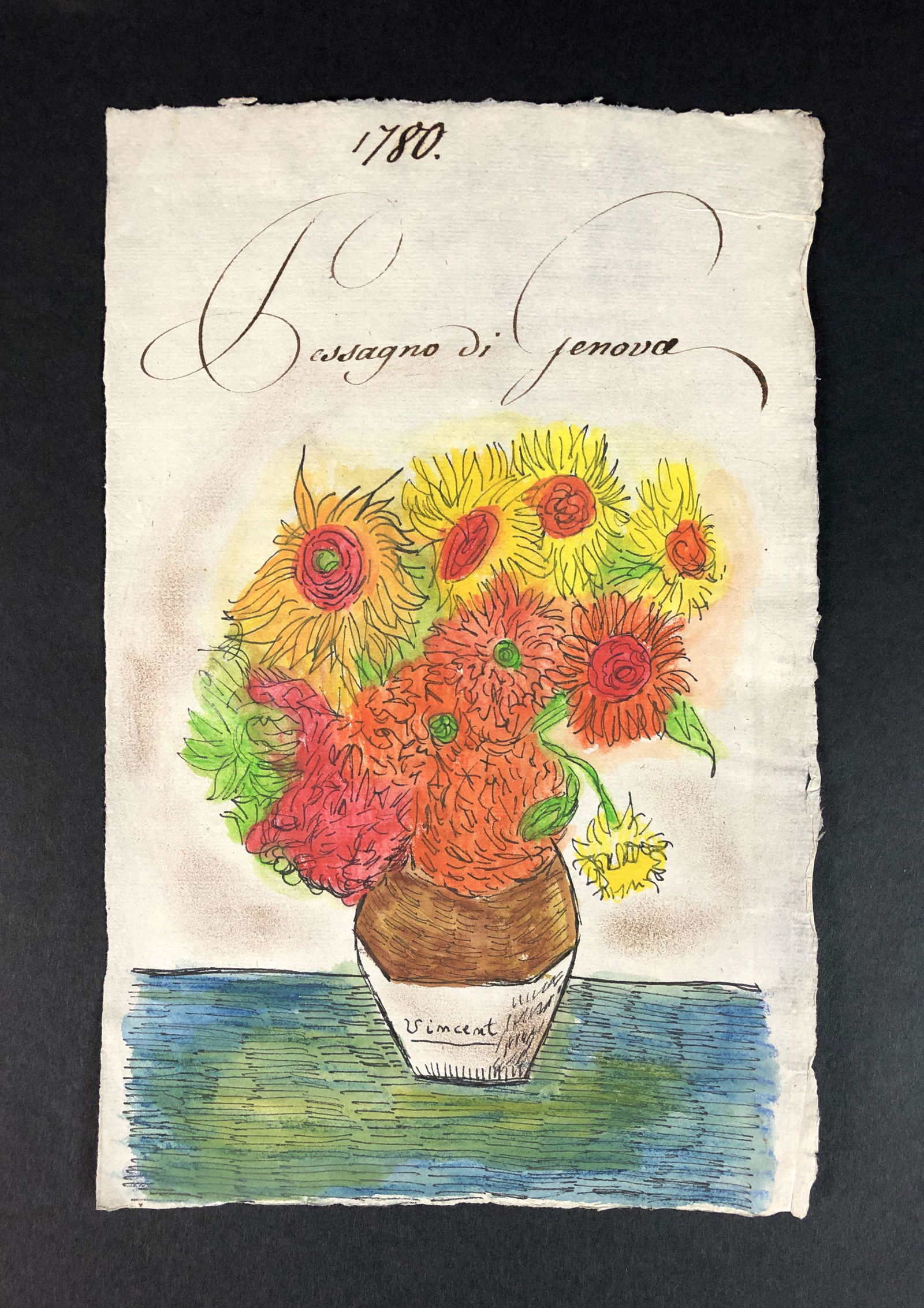 Vincent Van Gogh (Dutch, 1853-1890) - Mixed Media on (1 of 6)