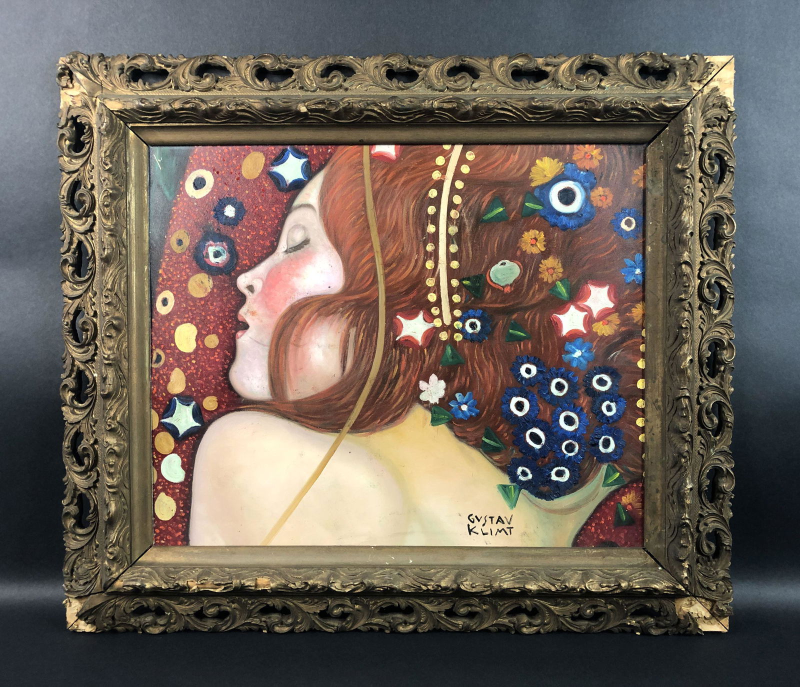 Gustav Klimt - Oil on Canvas Board (style of) (1 of 8)
