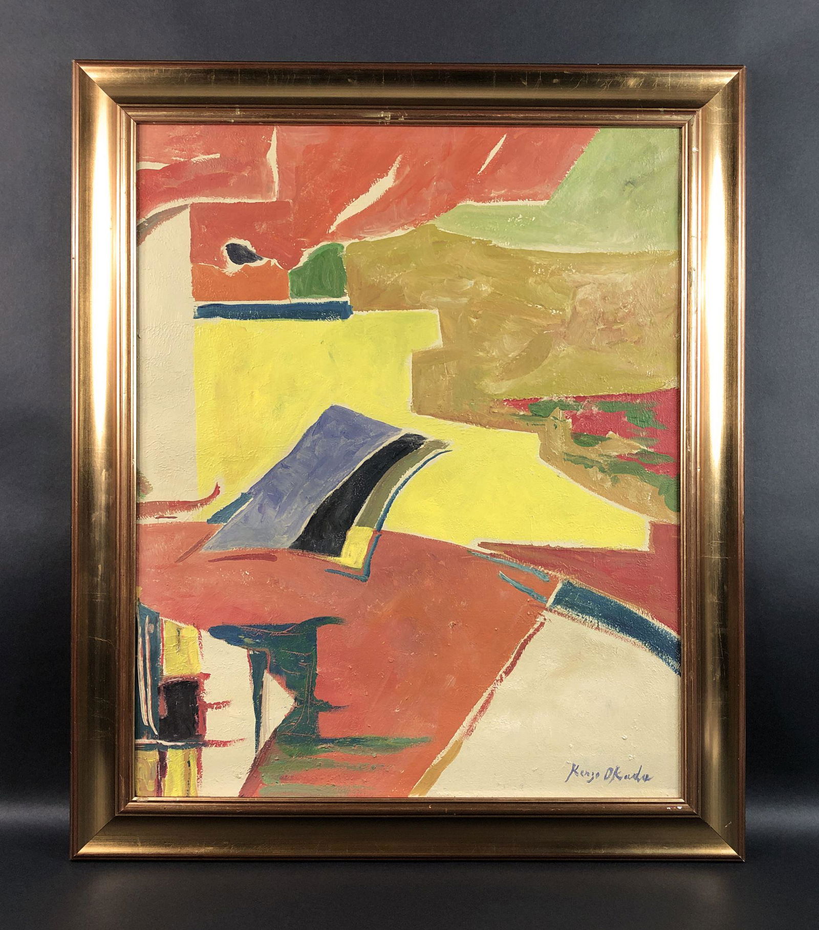 Kenzo Okada - Oil on Canvas (style of) (1 of 5)