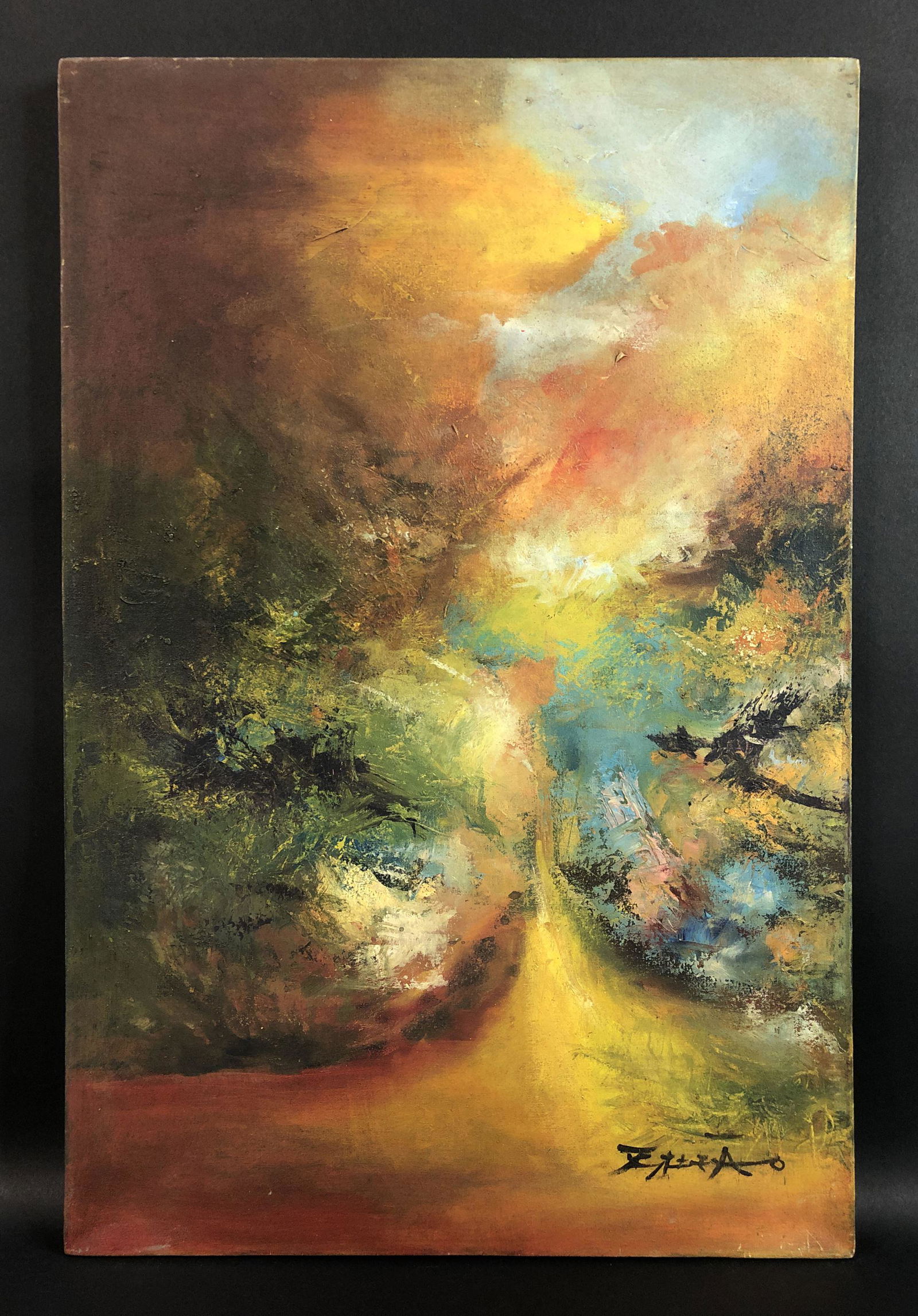 Zao Wou-Ki - Oil on Canvas (style of) (1 of 6)