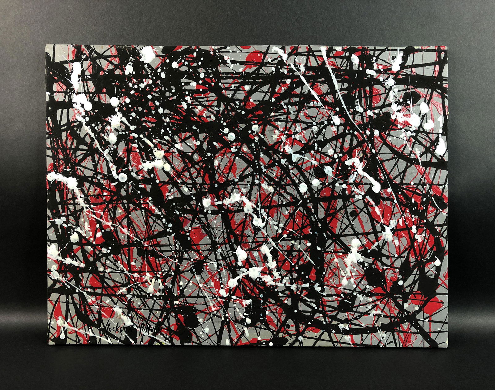 Jackson Pollock - Acrylic on Canvas (style of) (1 of 8)