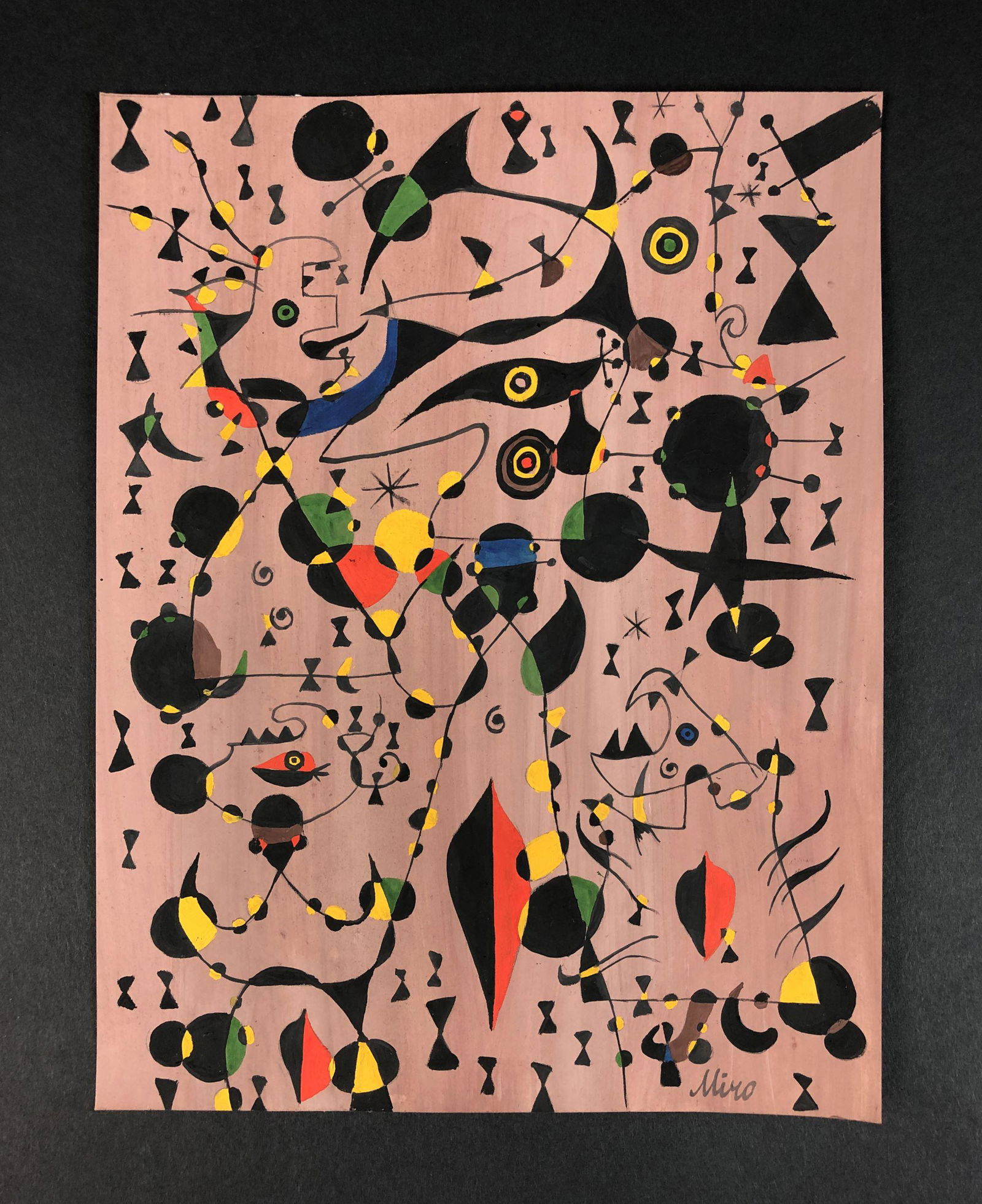Joan Miro - Mixed Media (style of) (1 of 4)