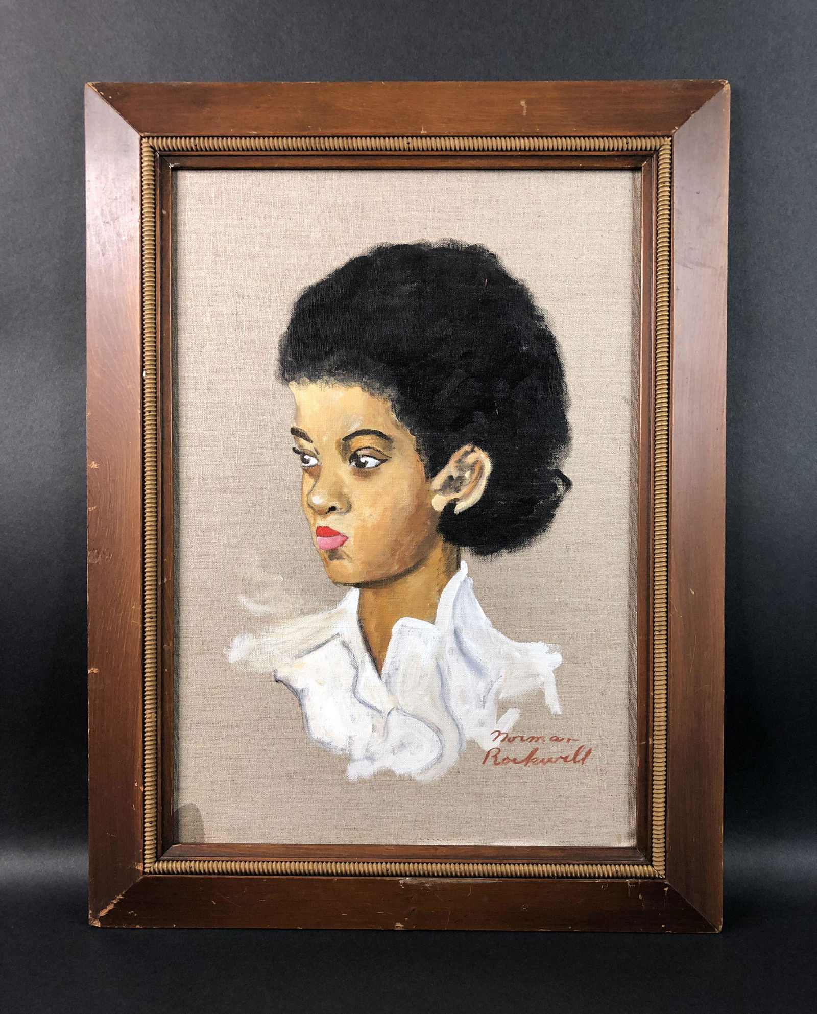 Norman Rockwell - Oil on Canvas (style of) (1 of 7)