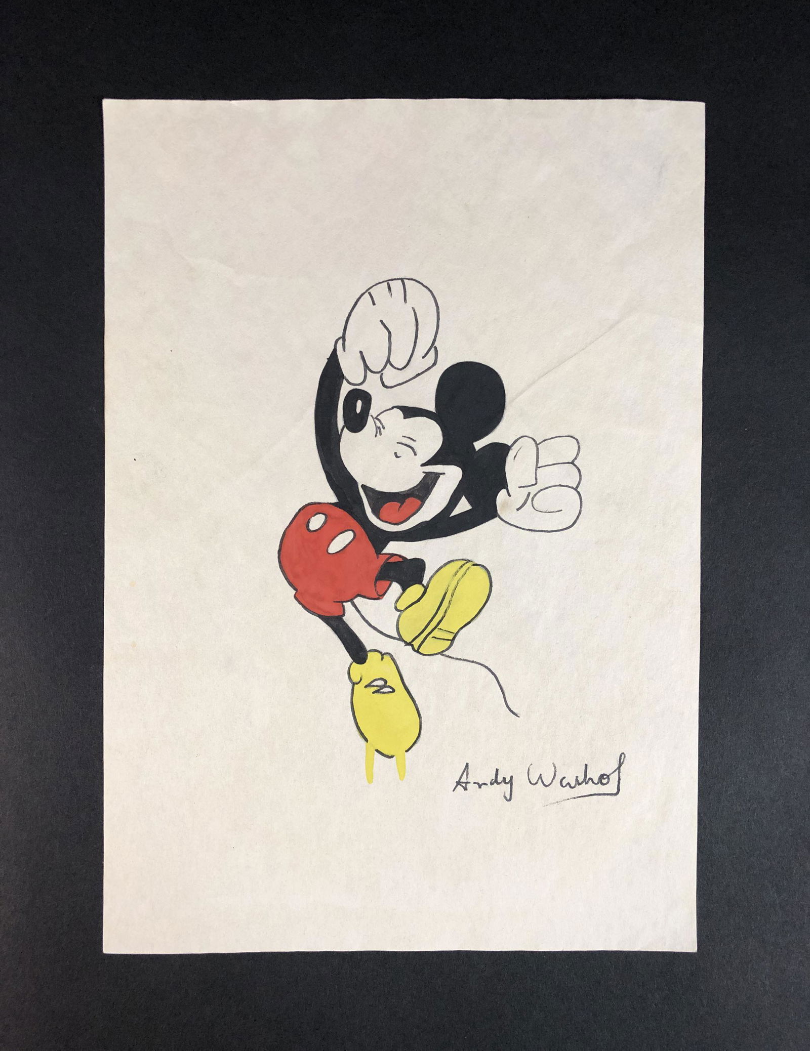 Andy Warhol - Mixed Media Drawing (style of) (1 of 4)