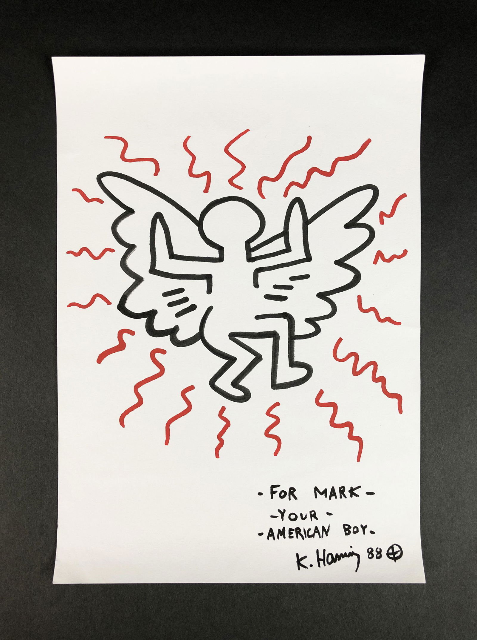 Keith Haring - Ink on Paper (style of) (1 of 5)