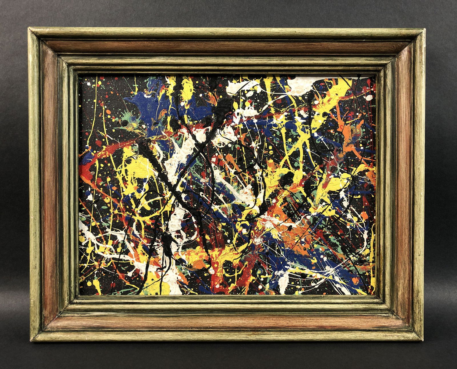 Jackson Pollock - Acrylic on Board (style of) (1 of 7)