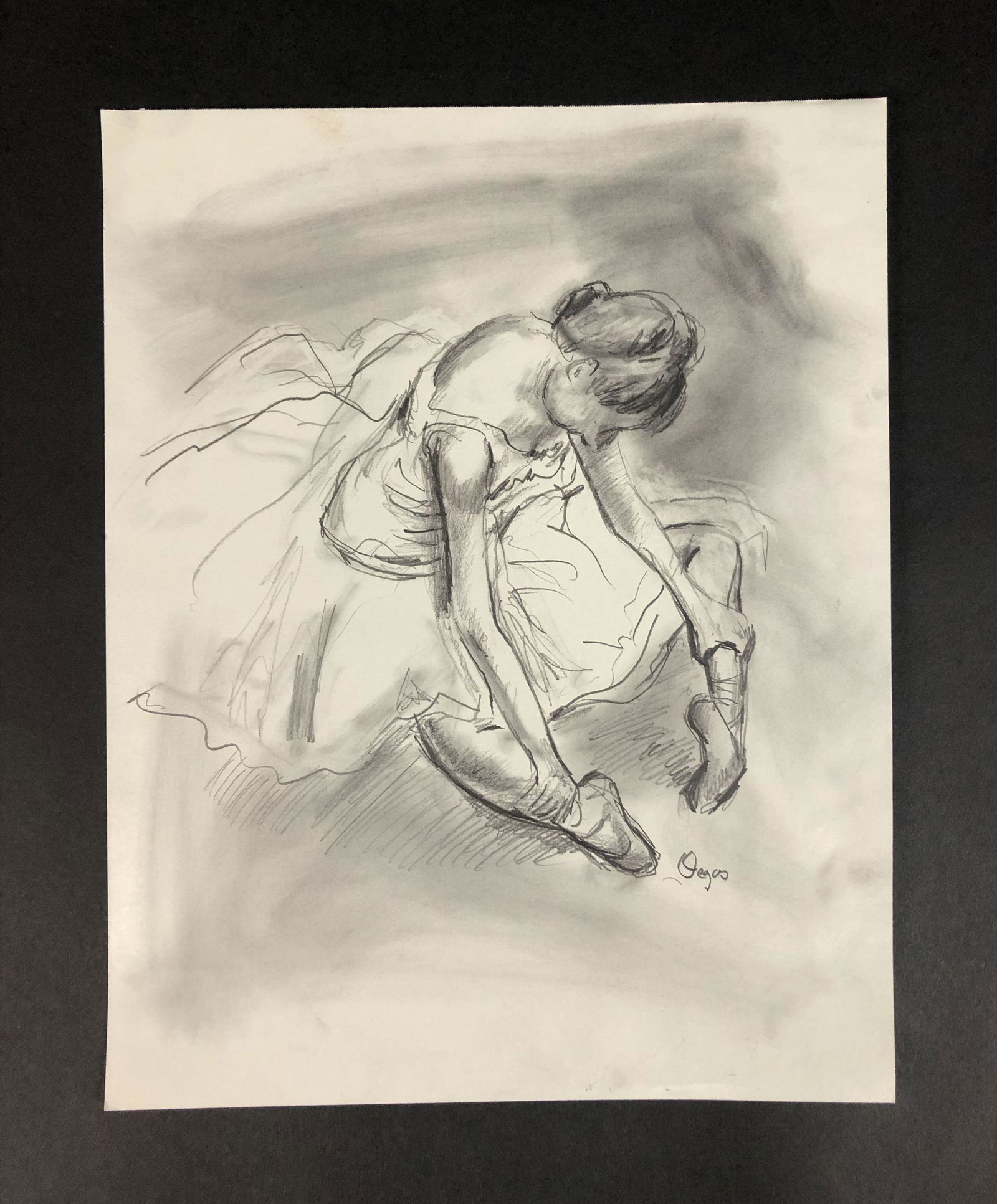 Edgar Degas - Graphite on Paper (style of) (1 of 6)