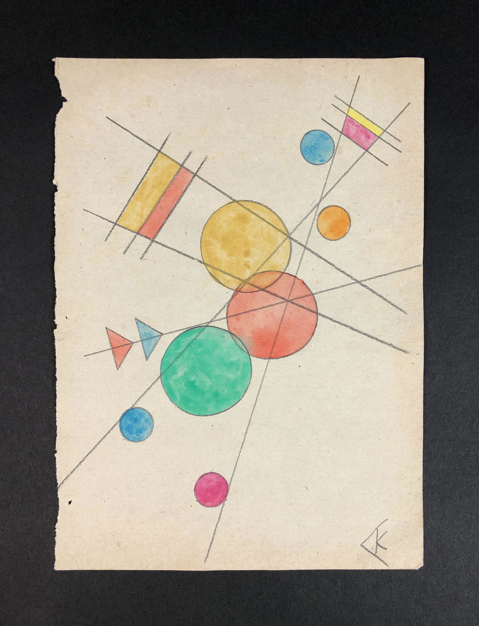Wassily Kandinsky (1866-1944) - Mixed Media Painting (1 of 5)