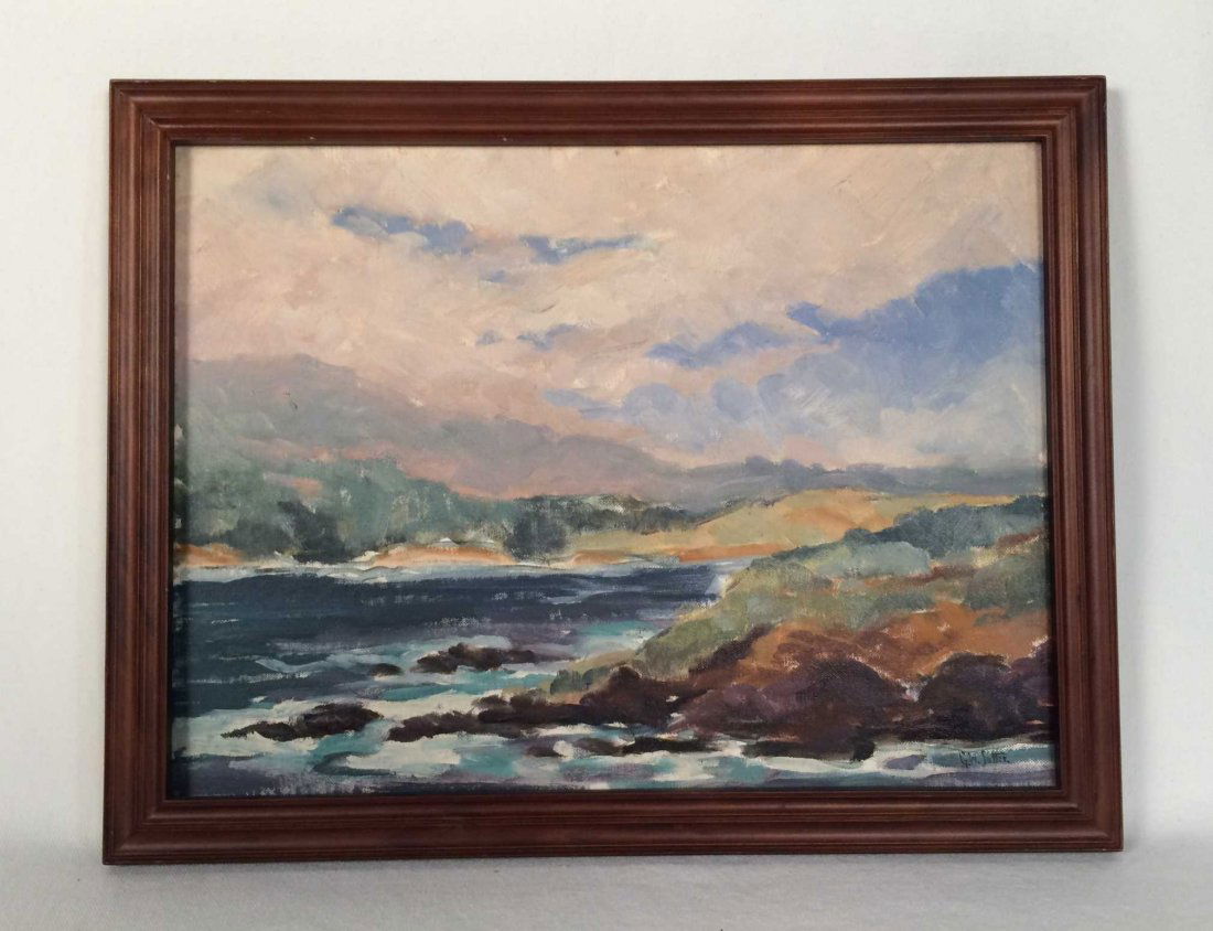 Original Painting on Artist Board Signed "G. W. Sotter" (1 of 4)