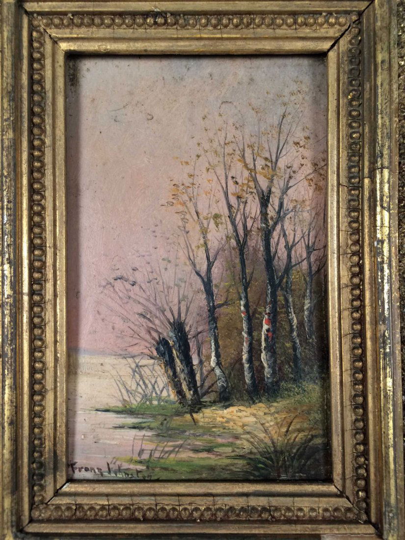 Original Oil on Wood, Signed "Franz Johnston" (1 of 4)