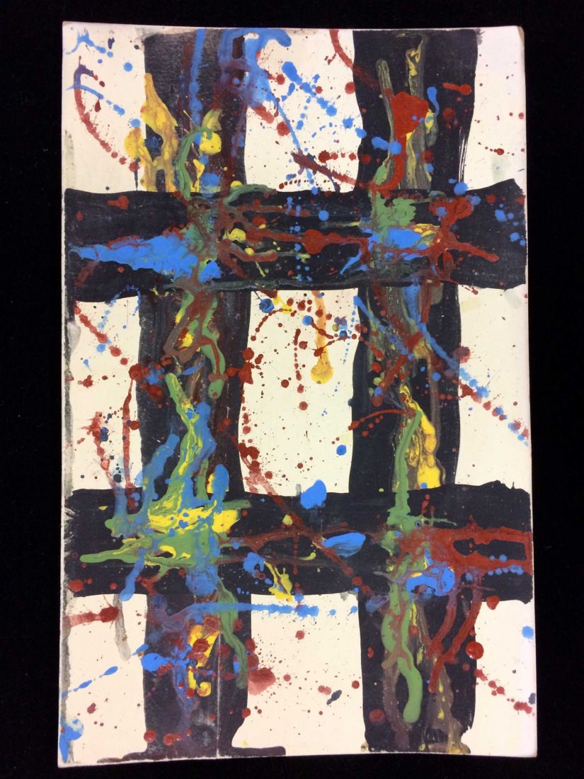 Original Acrylic Signed en verso "Sam Francis, 1974" (1 of 5)