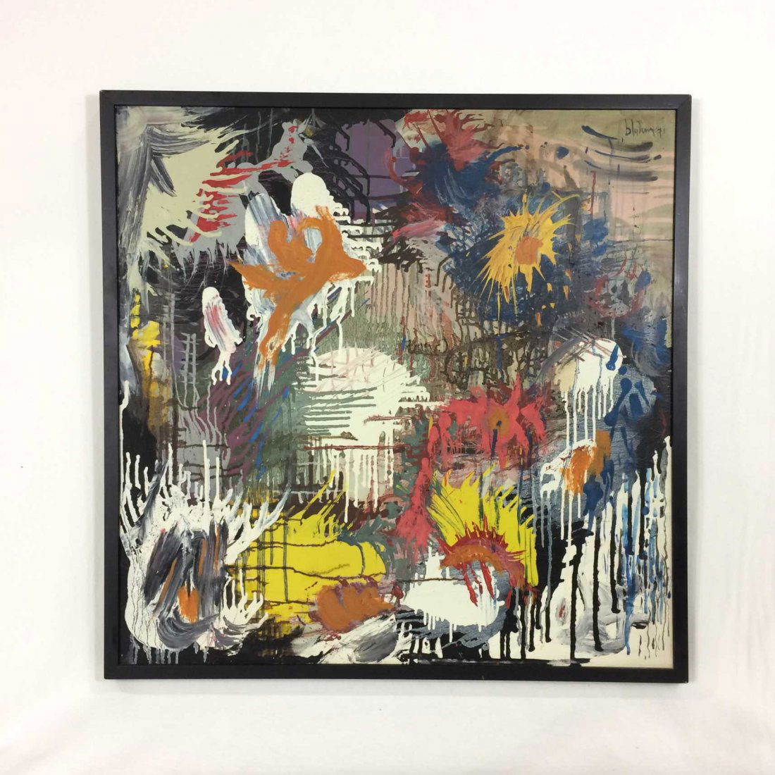 Original Oil on Canvas Signed and Dated -- Abstract (1 of 3)