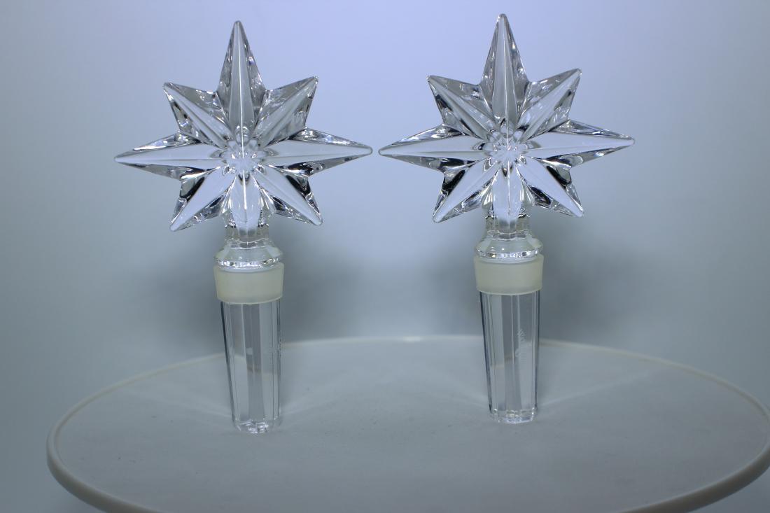 Set of 2 Waterford Crystal Star Shape Wine/Bottle (1 of 2)